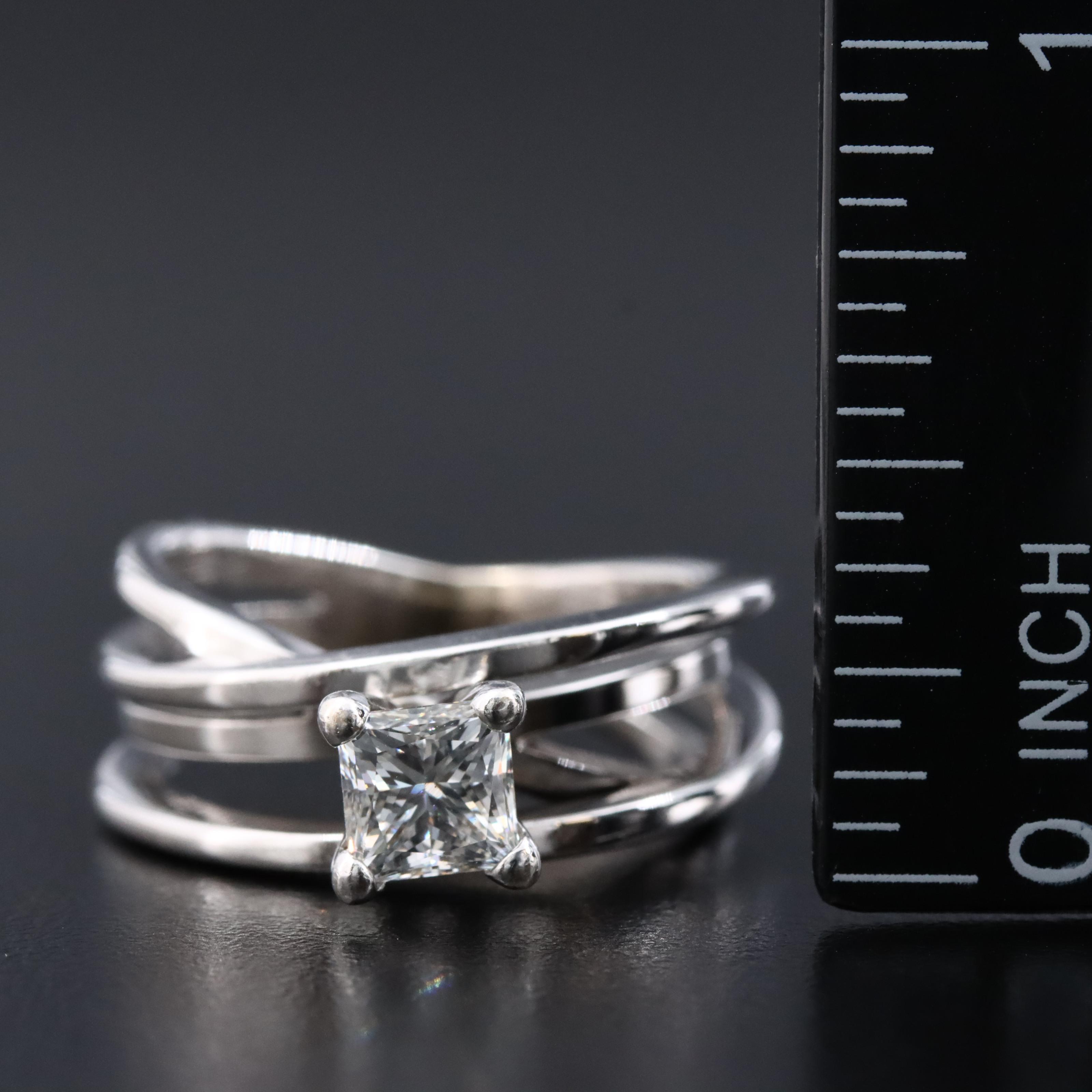 14K 1.01 CT Diamond Ring with GIA Report