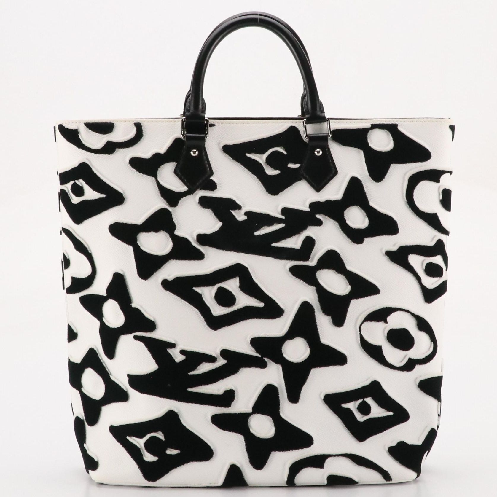 Louis Vuitton x Urs Fischer Cabas Tote in Black/White Tufted Monogram & Leather