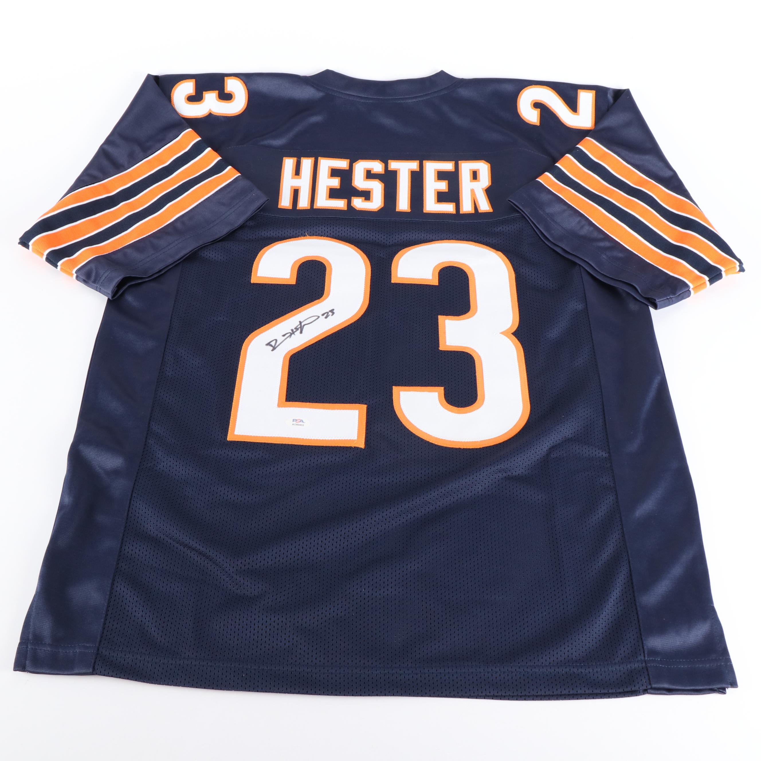 Devin Hester Signed Chicago Bears Football Jersey, PSA