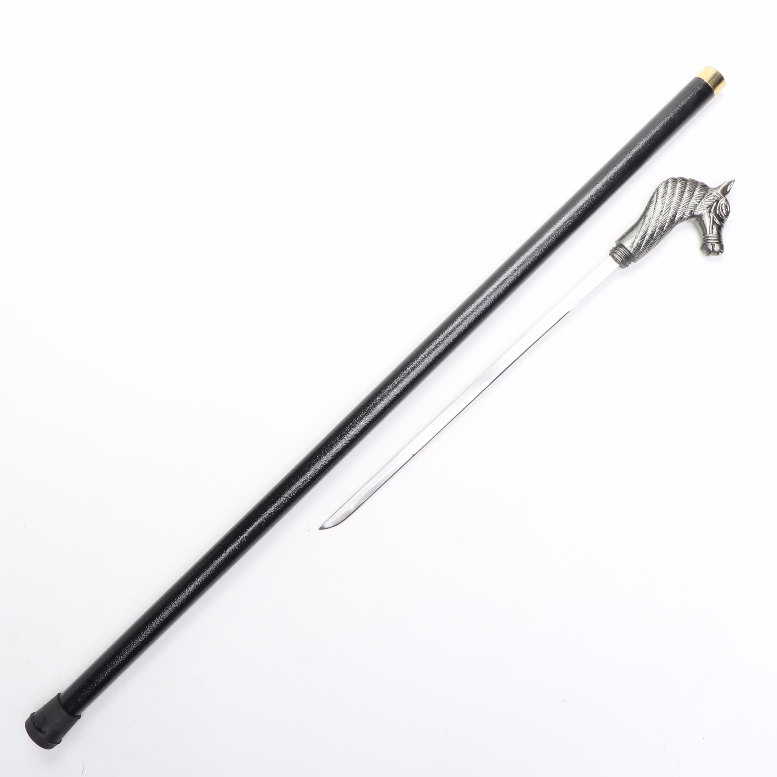 Bridled Horse Head Sword Cane