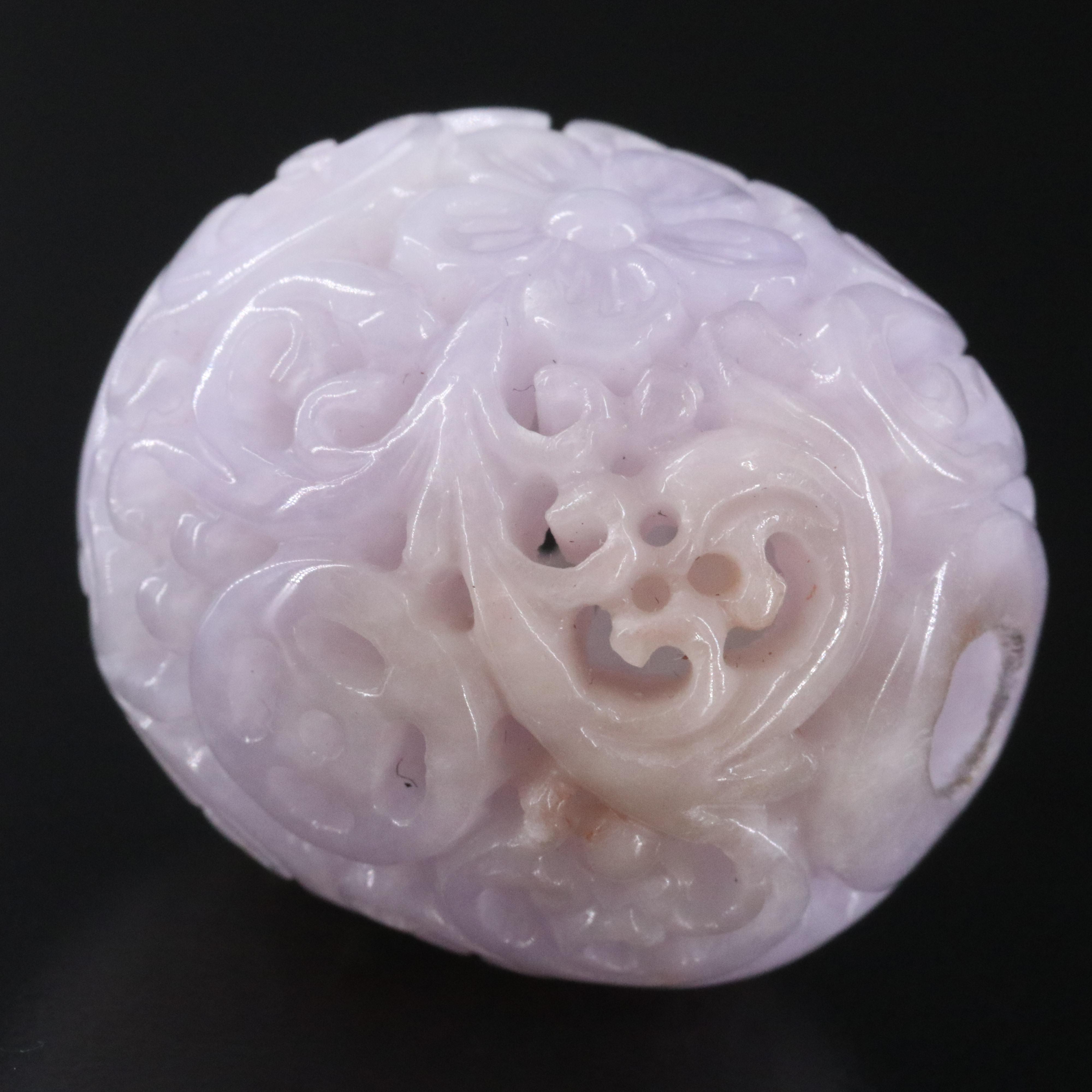 95.33 CT Carved Jadeite Pendant