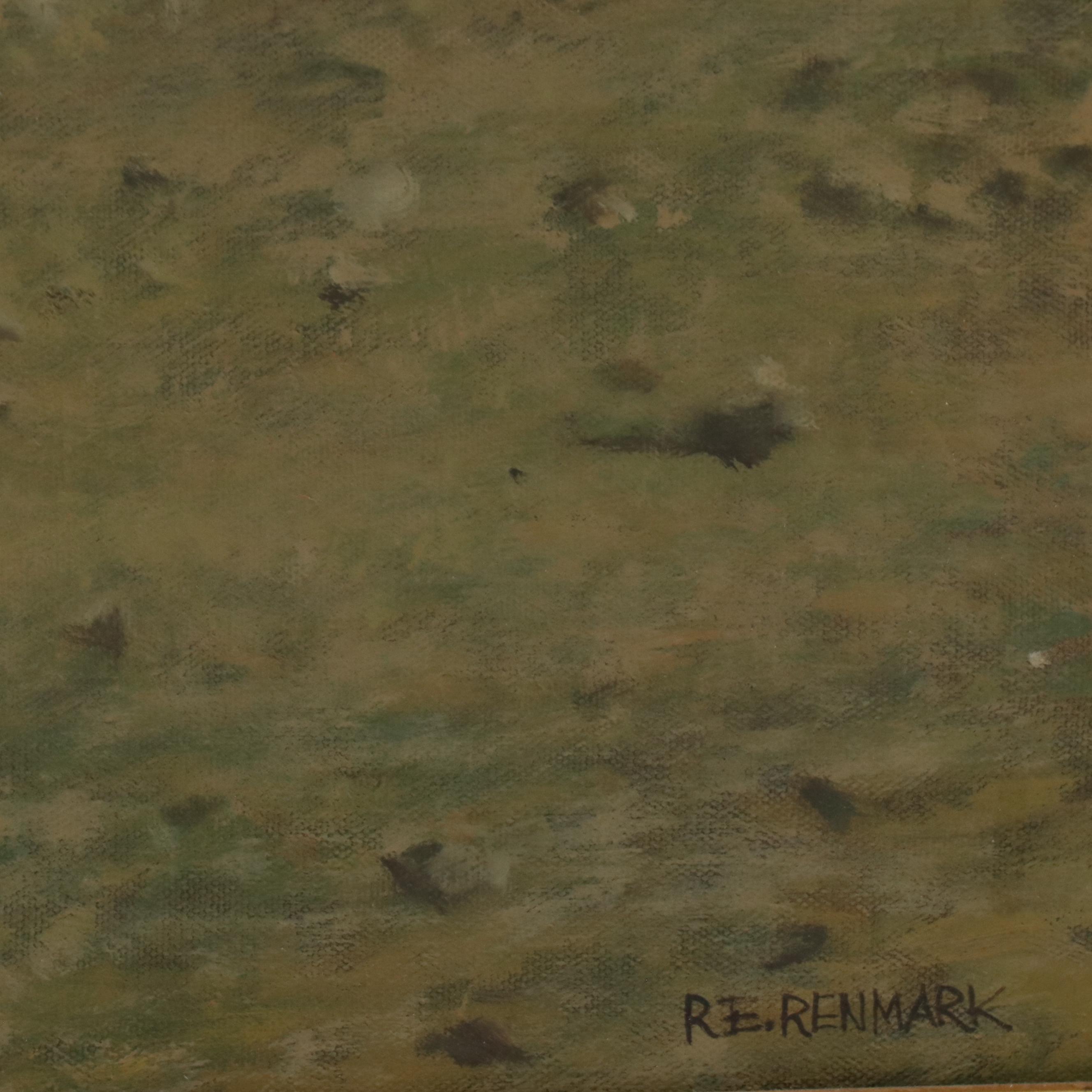 Ronald Eastbourne Renmark Landscape Oil Painting of Forest Steam, 20th Century