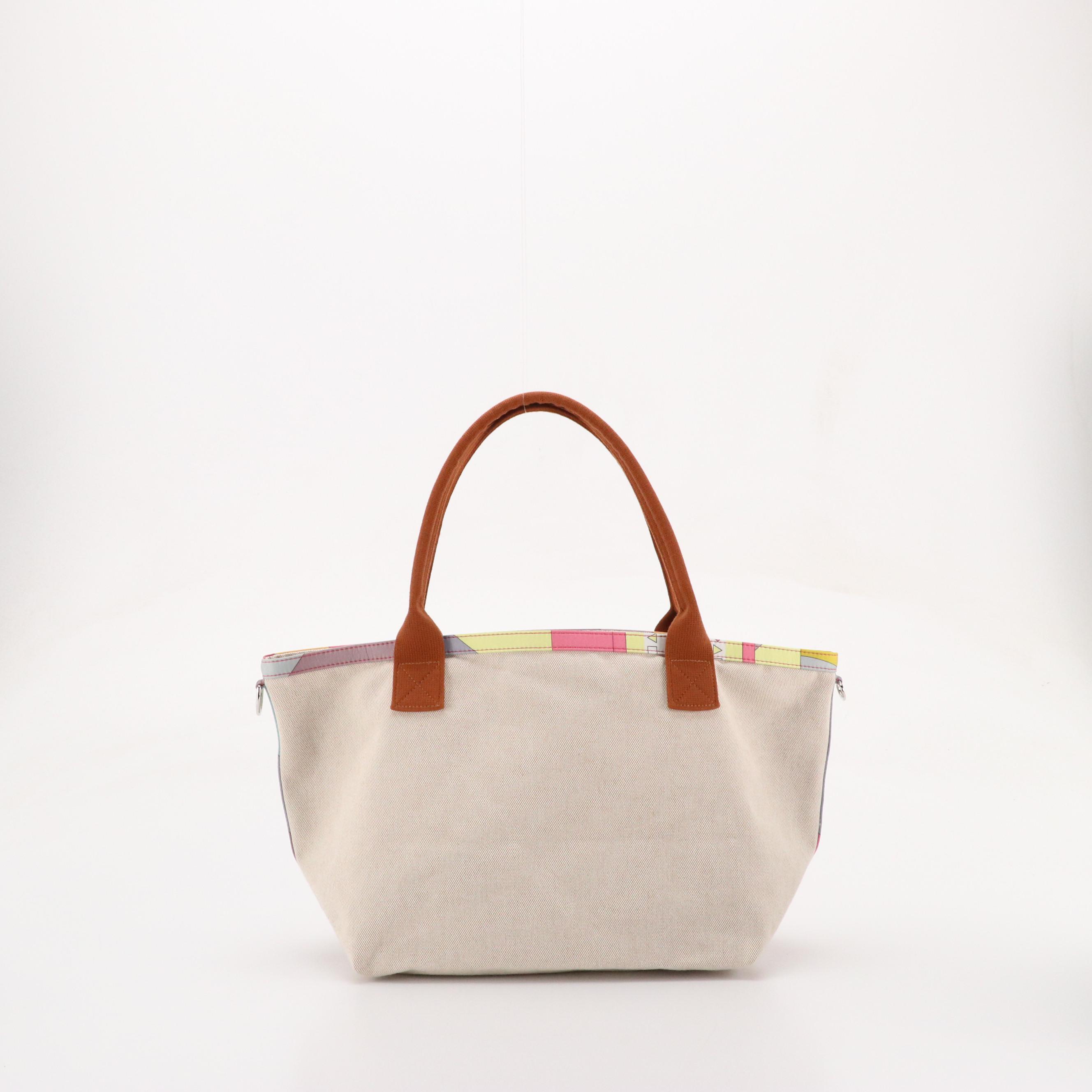 Hermès Petit h So Tote in Canvas with Silk Twill Trim