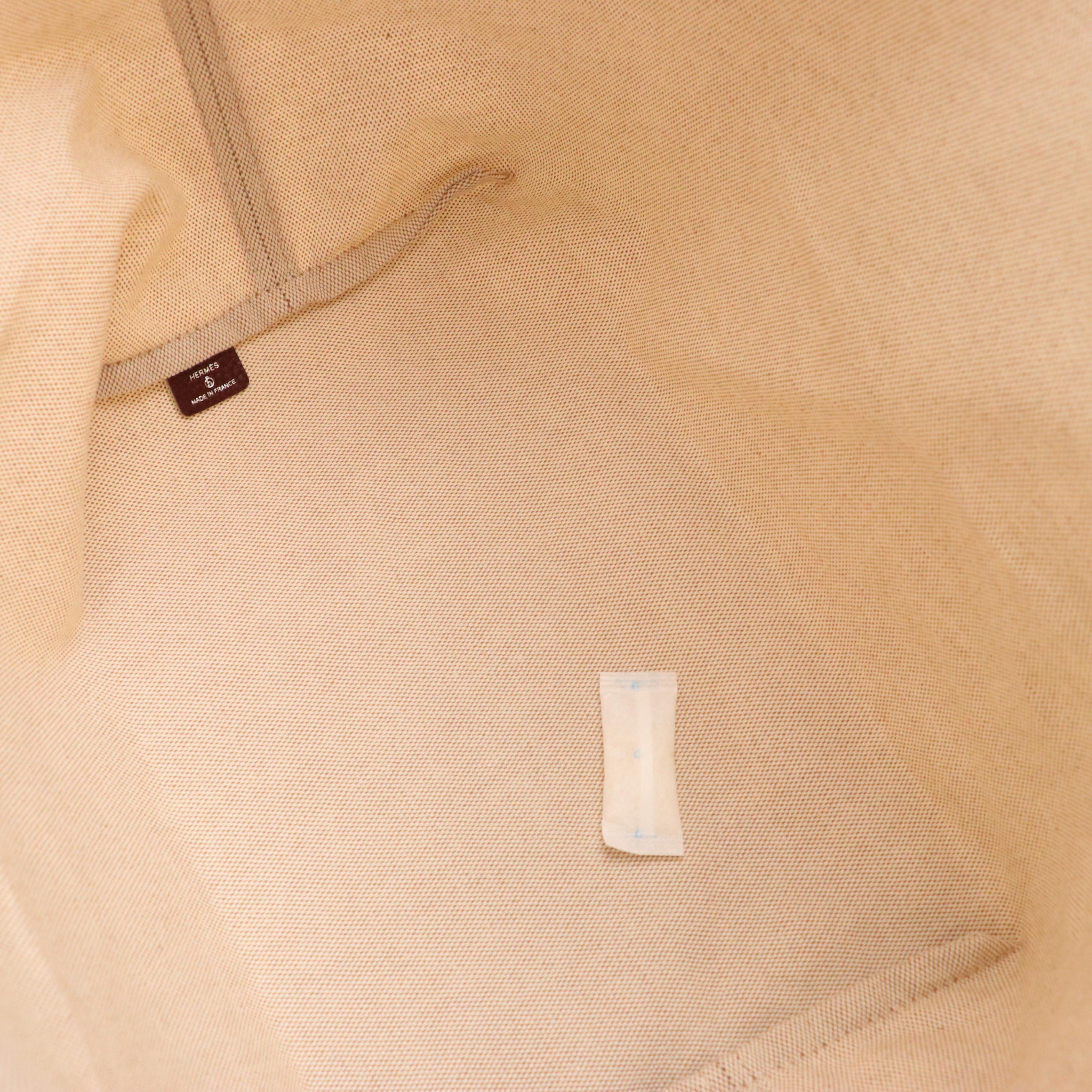 Hermès Petit h So Tote in Canvas with Silk Twill Trim