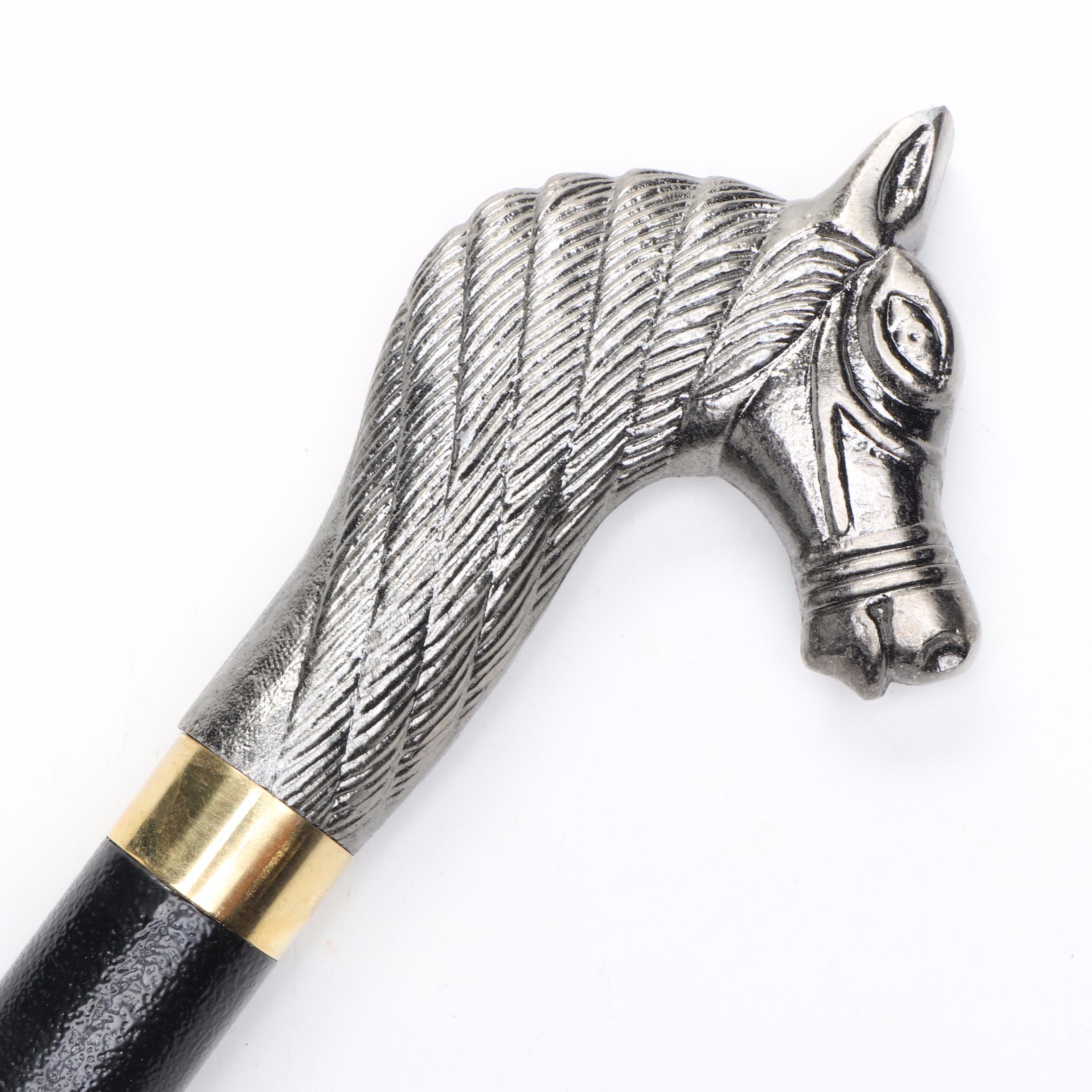 Bridled Horse Head Sword Cane