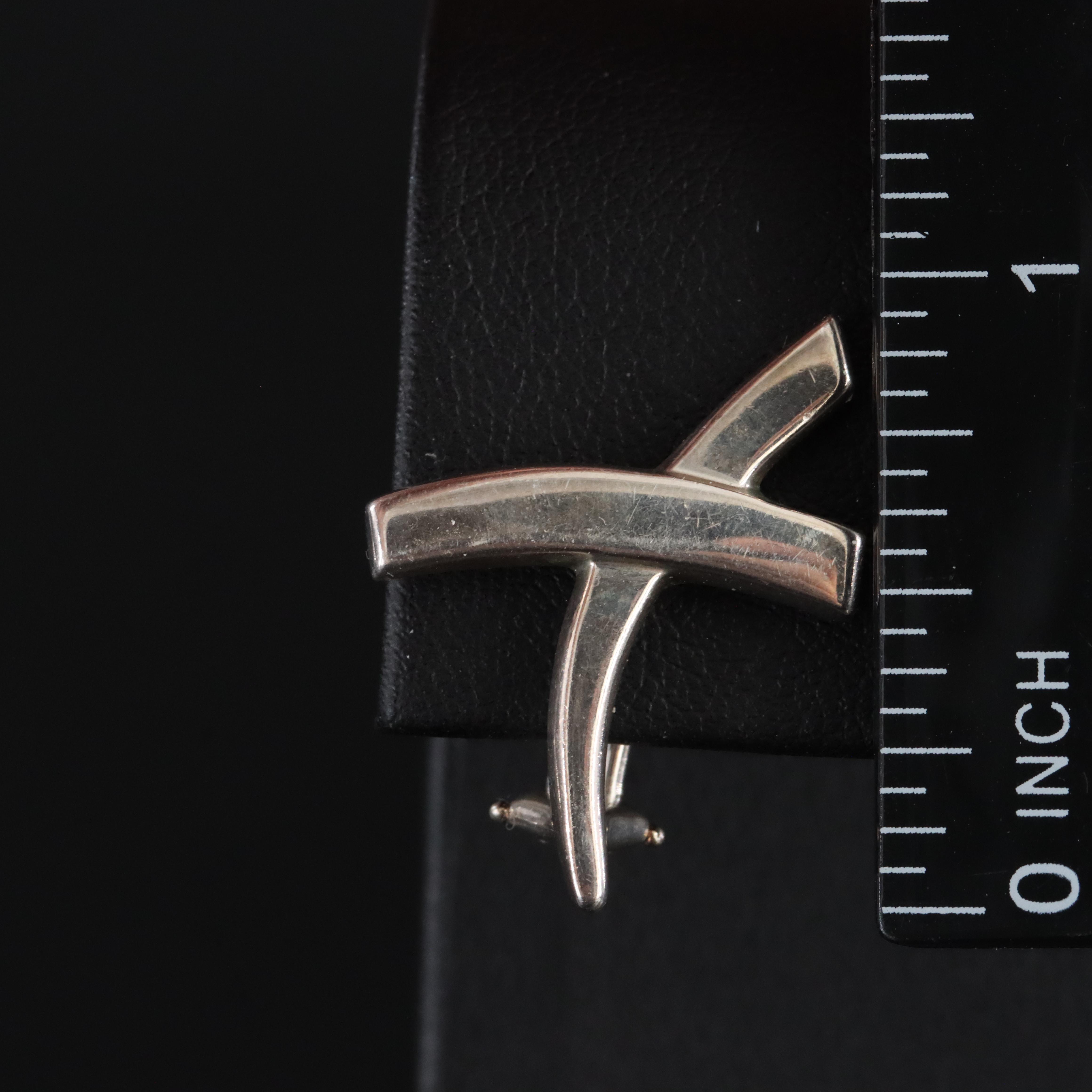 Paloma Picasso for Tiffany & Co Sterling Graffiti X Earrings