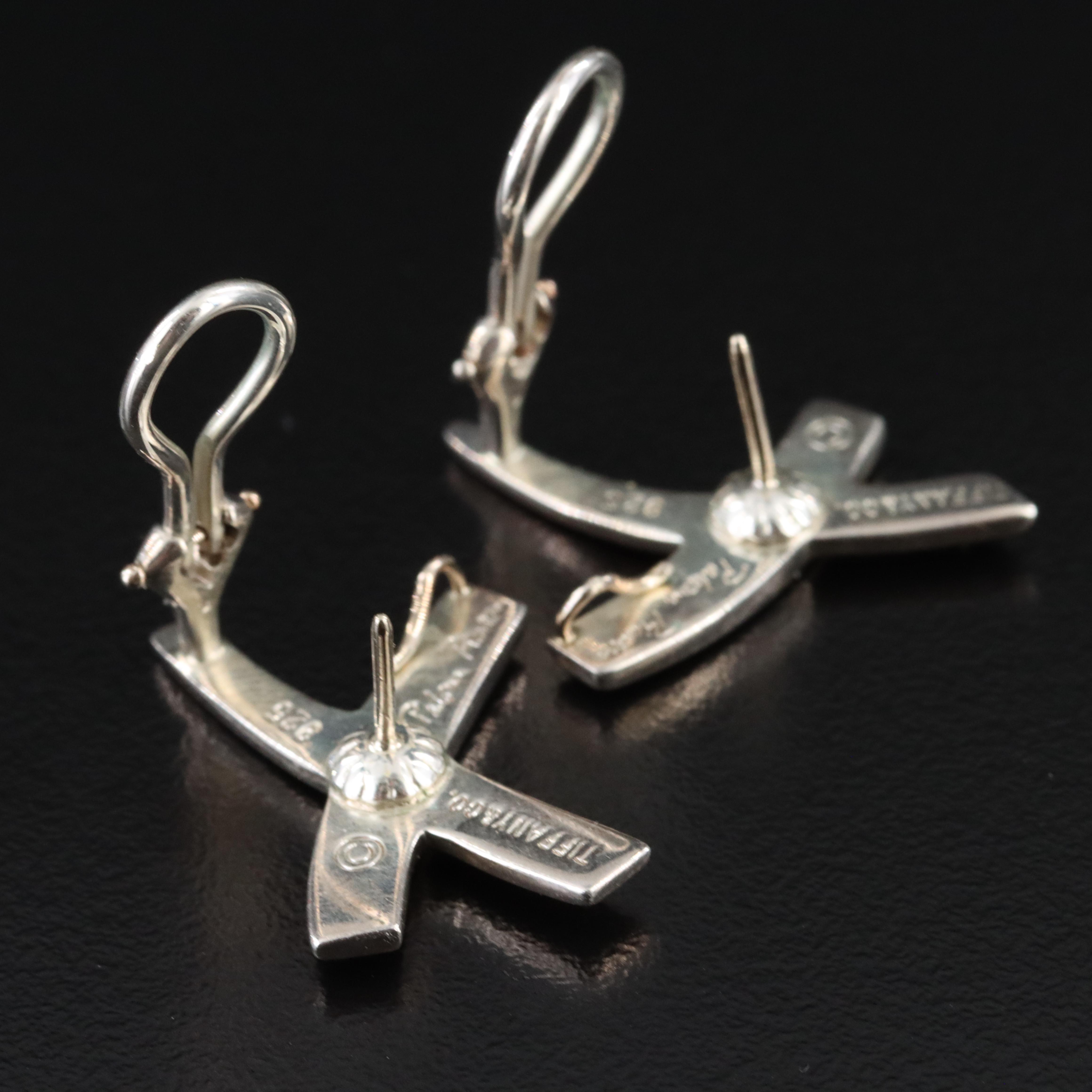 Paloma Picasso for Tiffany & Co Sterling Graffiti X Earrings