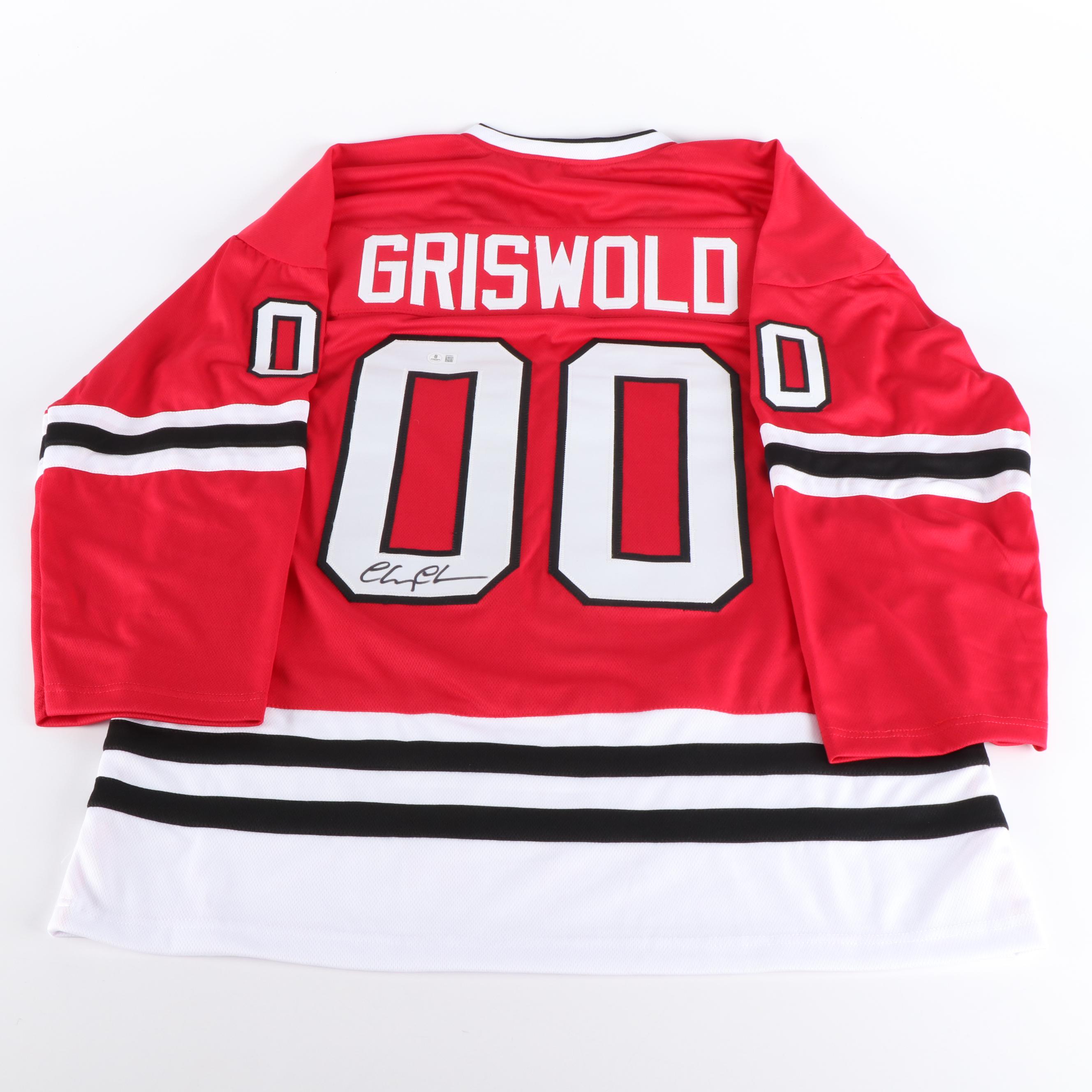 Chevy Chase Signed "Christmas Vacation: Clark Griswold" Hockey Jersey, Beckett