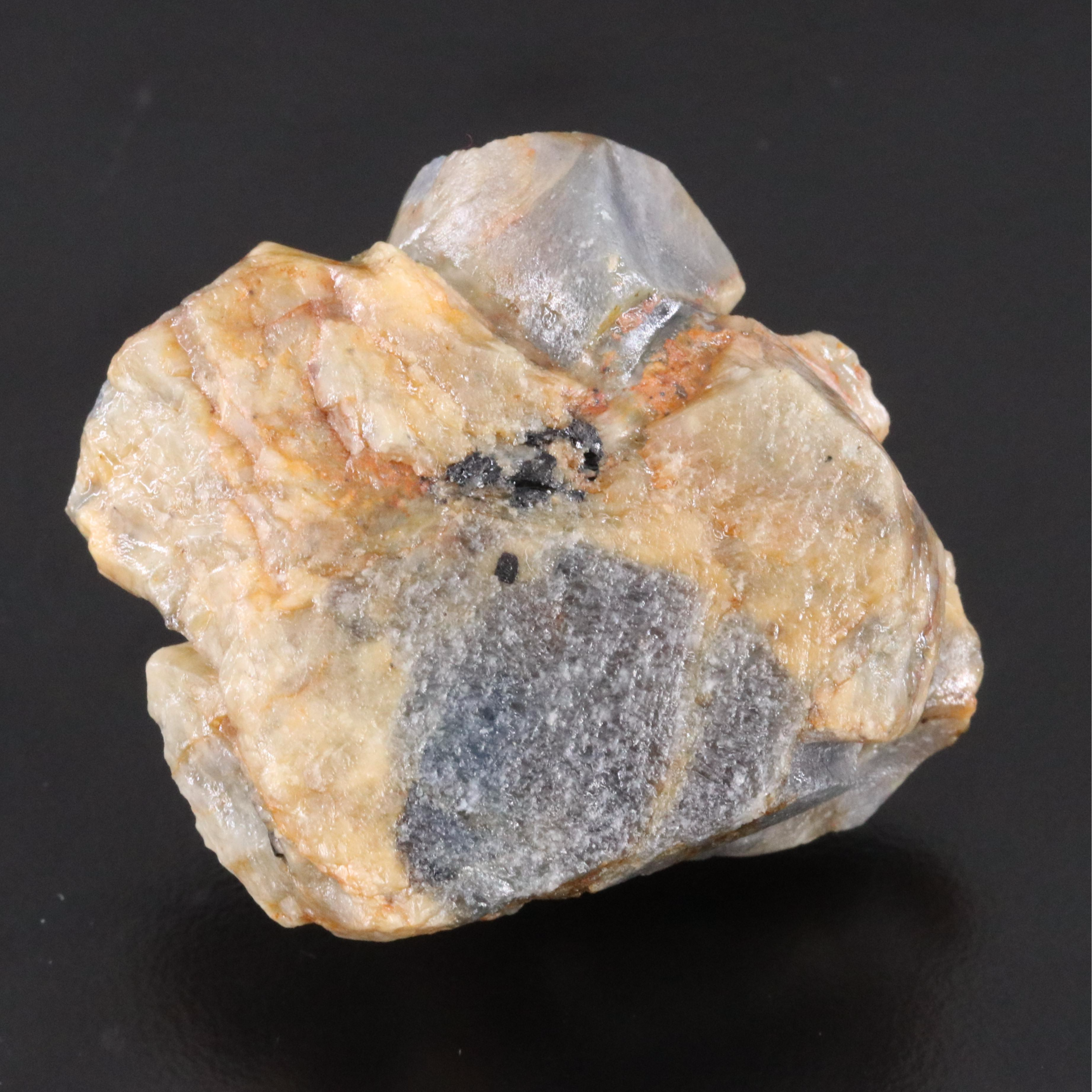 Sapphire Frog on Leaf Figurine