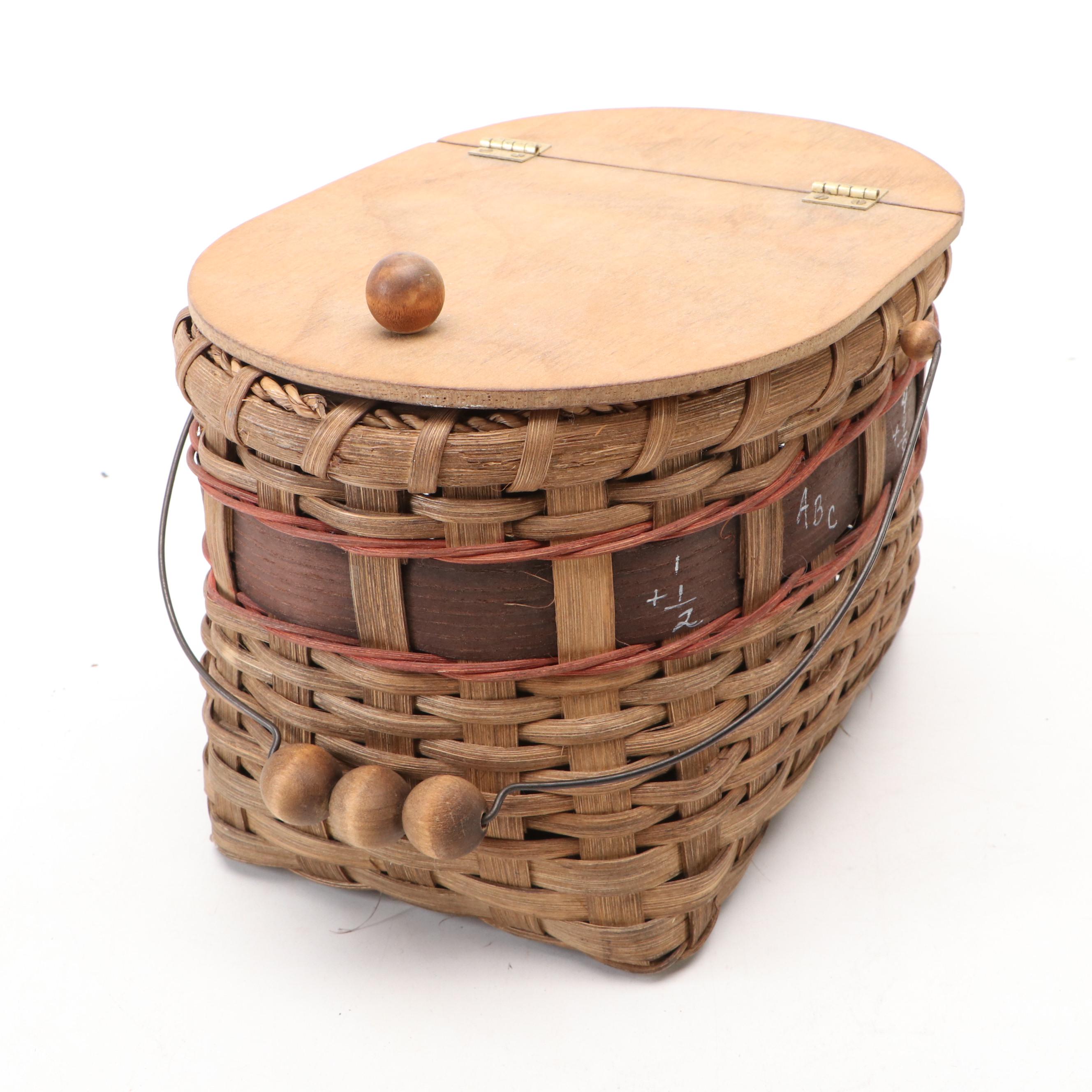 Hand-Painted Wood Eggs, Pine Needle, Seagrass and Bamboo Baskets, More