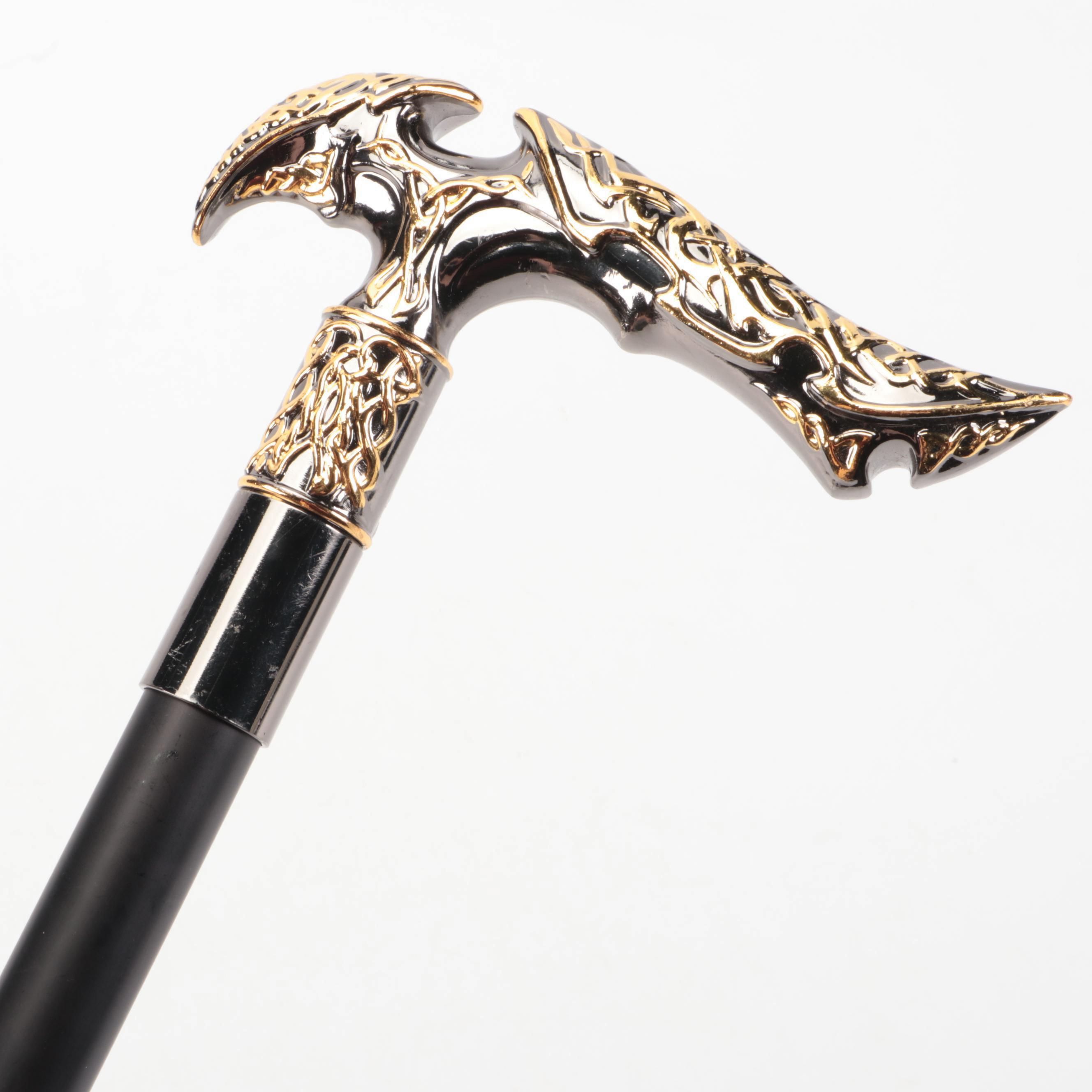 Two-Tone Derby Handled Sword Cane