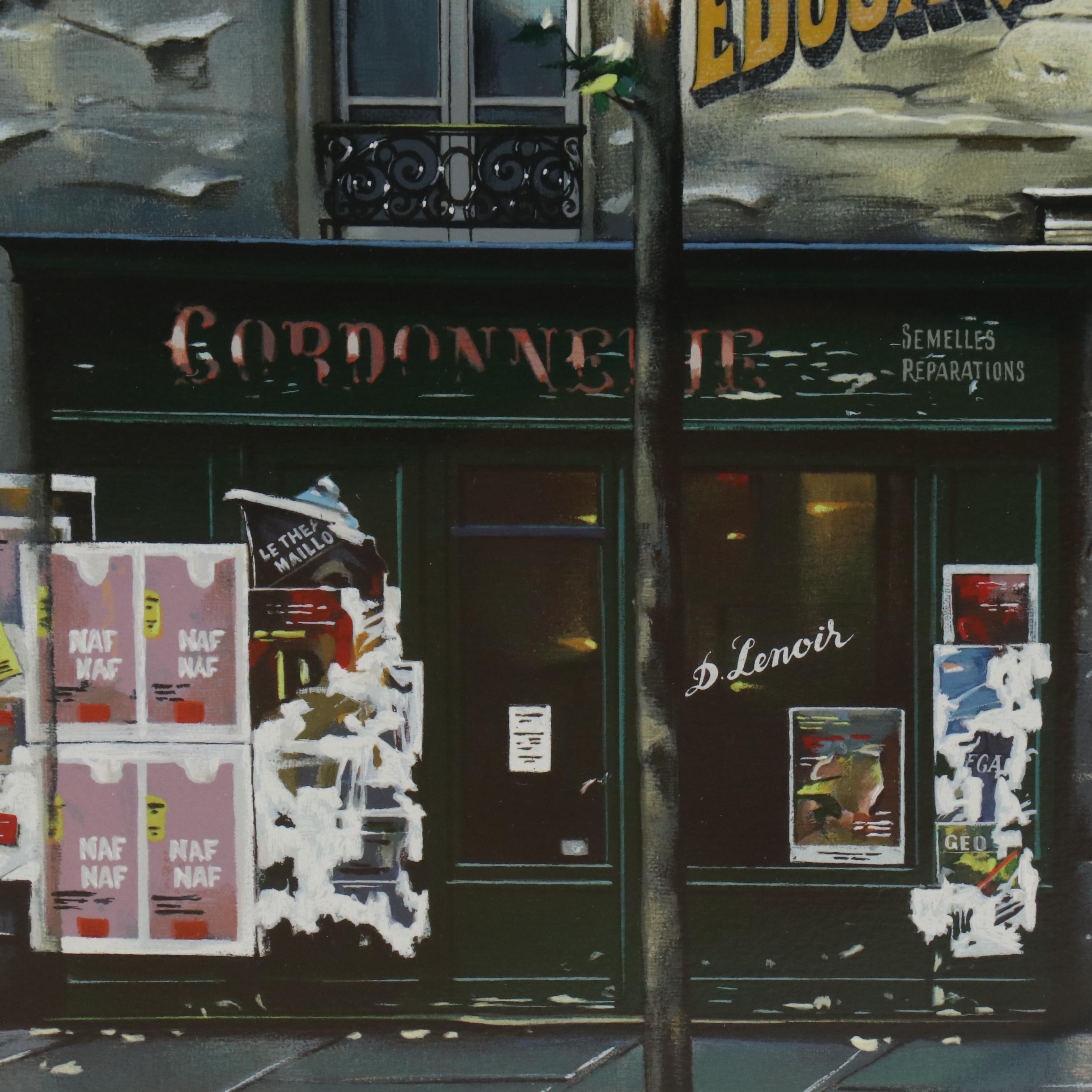 Thomas Pradzynski Signed Serigraph "Passage du Cheval Blanc," 1993