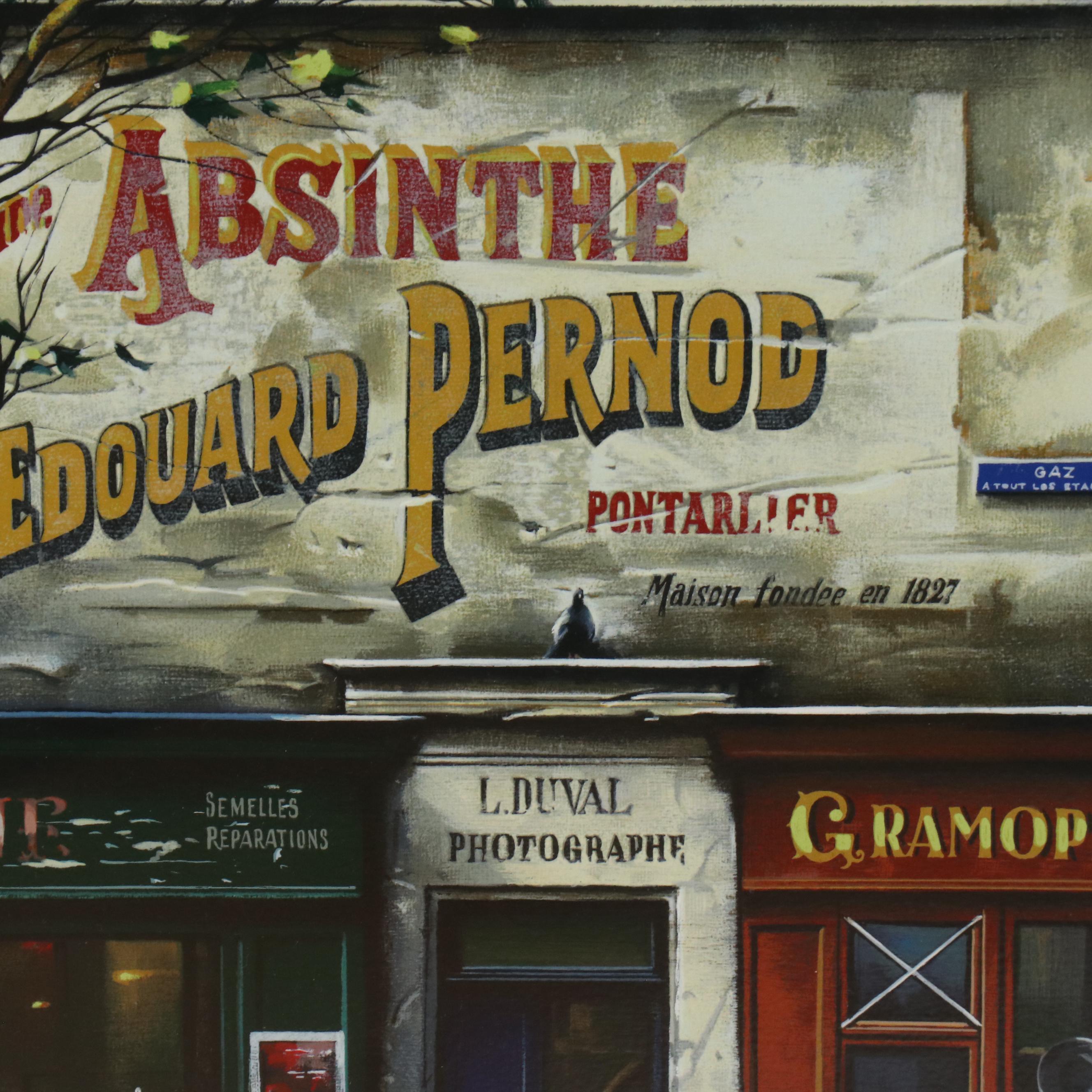 Thomas Pradzynski Signed Serigraph "Passage du Cheval Blanc," 1993