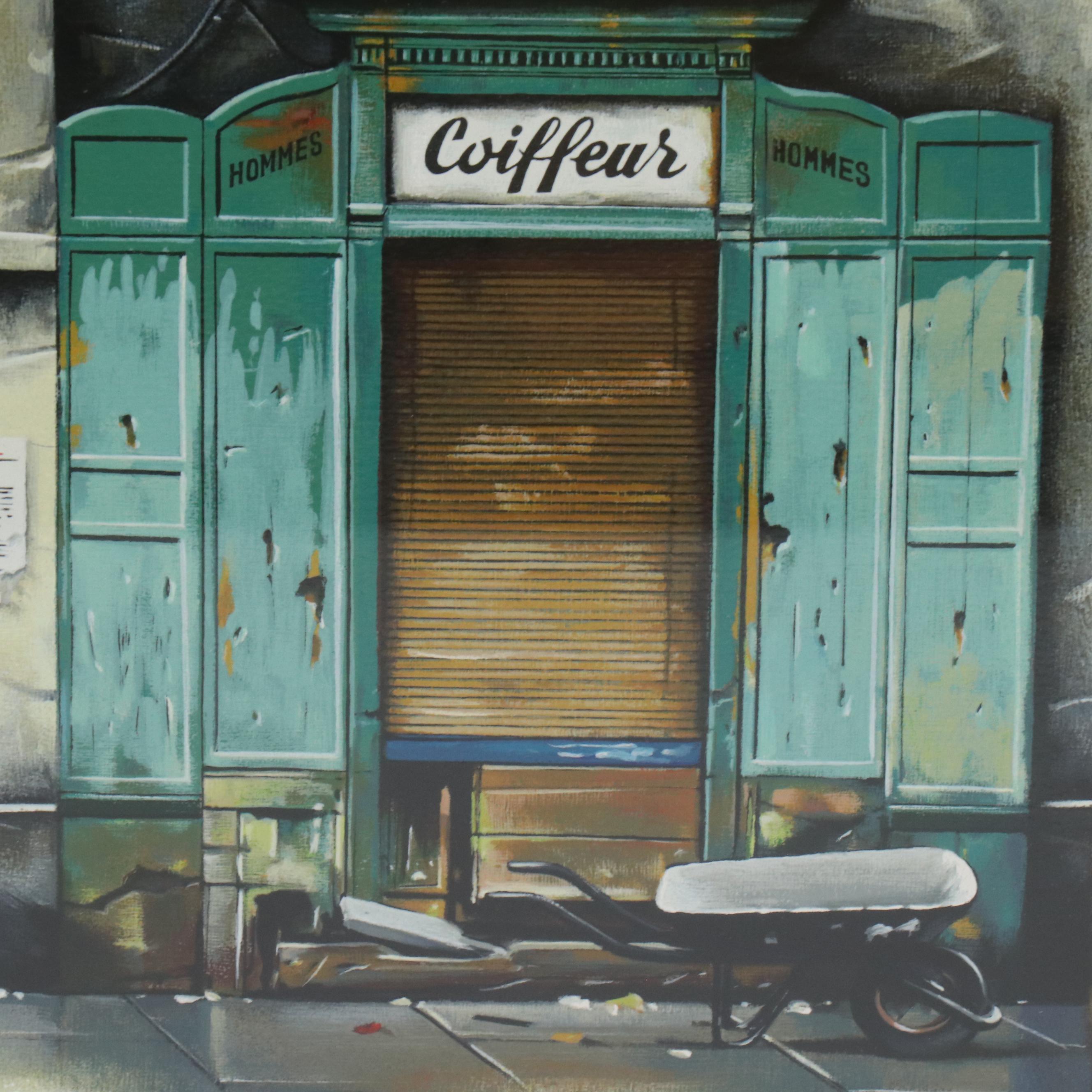 Thomas Pradzynski Signed Serigraph "Passage du Cheval Blanc," 1993