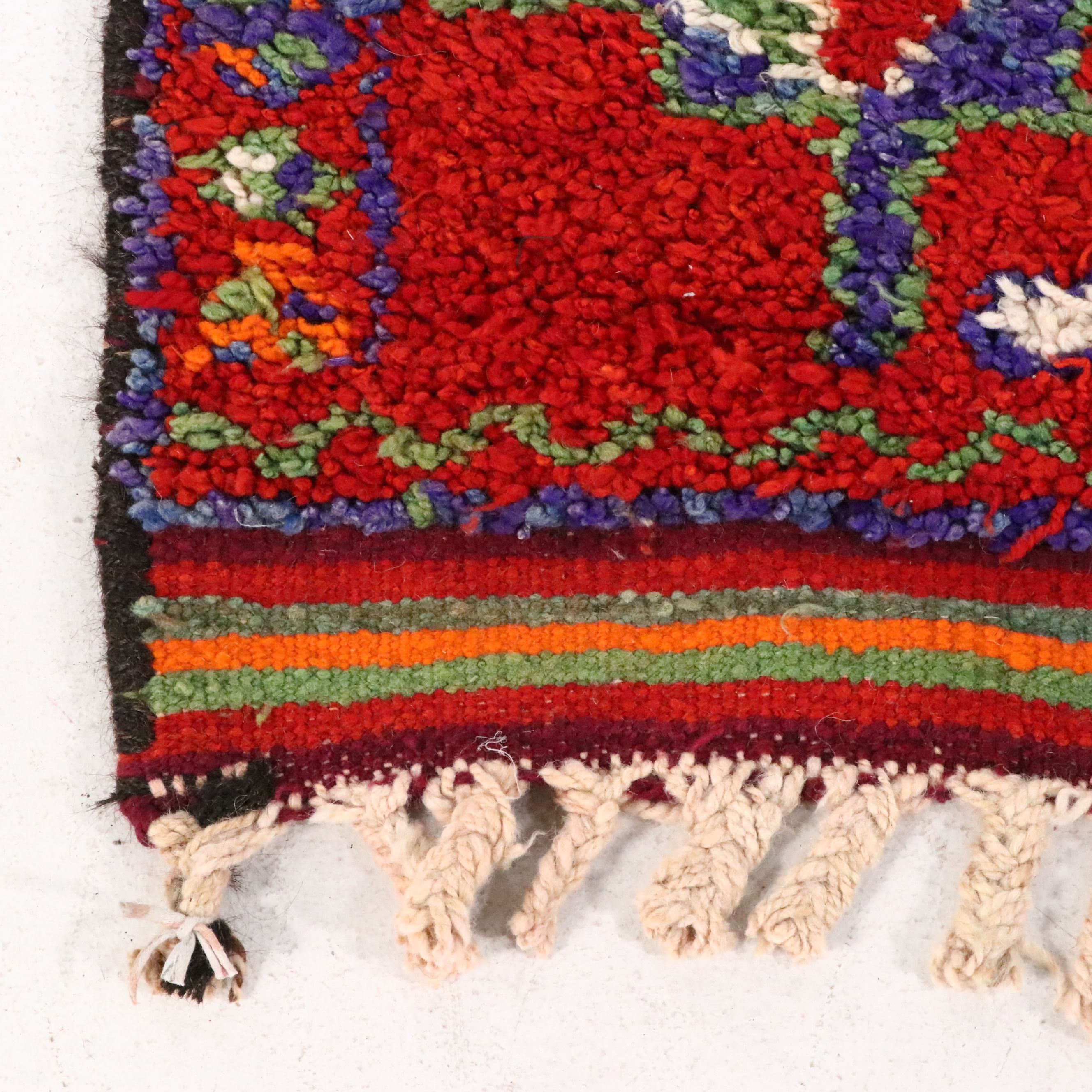 3'5 x 10'7 Hand-Knotted Moroccan Berber Long Rug