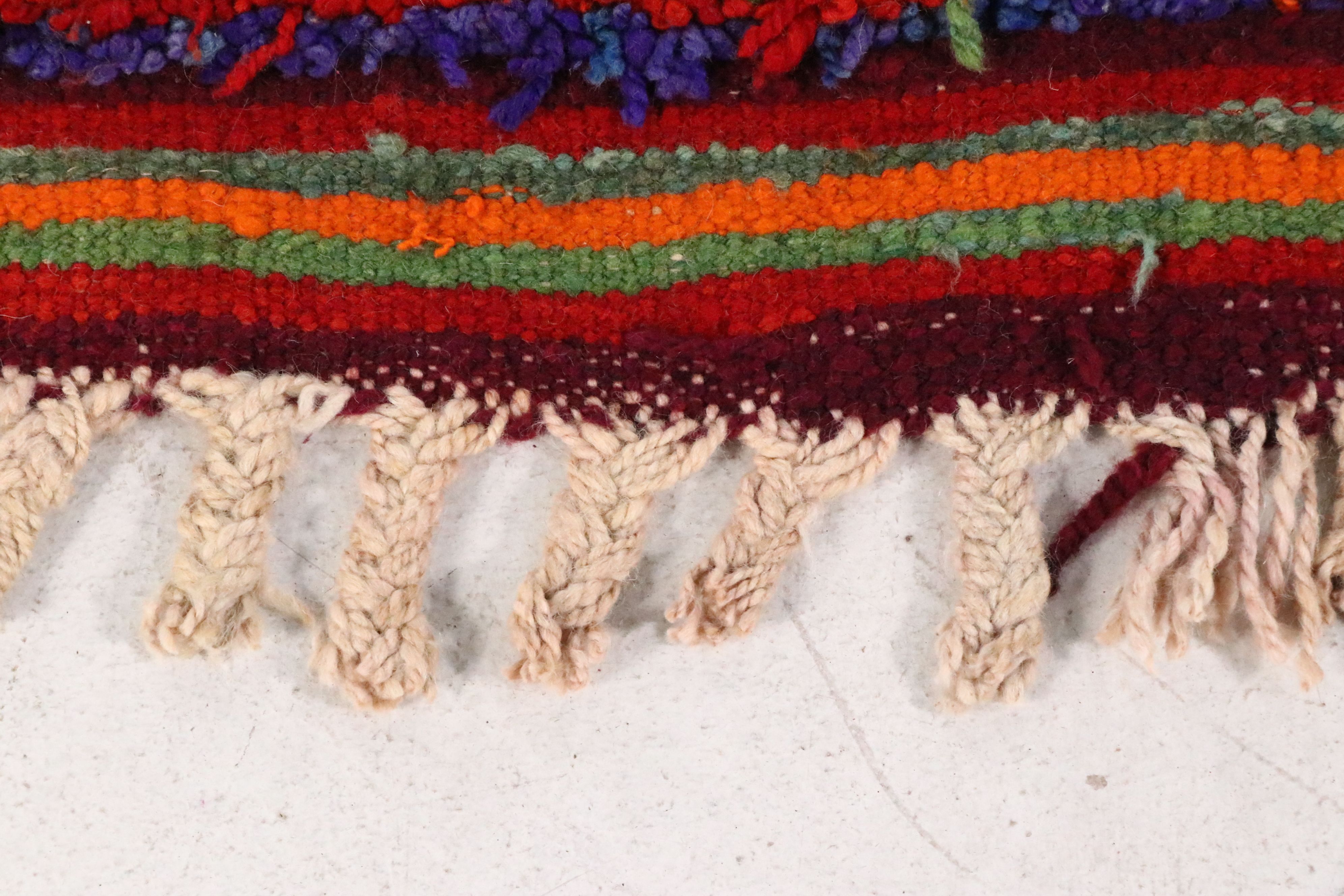 3'5 x 10'7 Hand-Knotted Moroccan Berber Long Rug