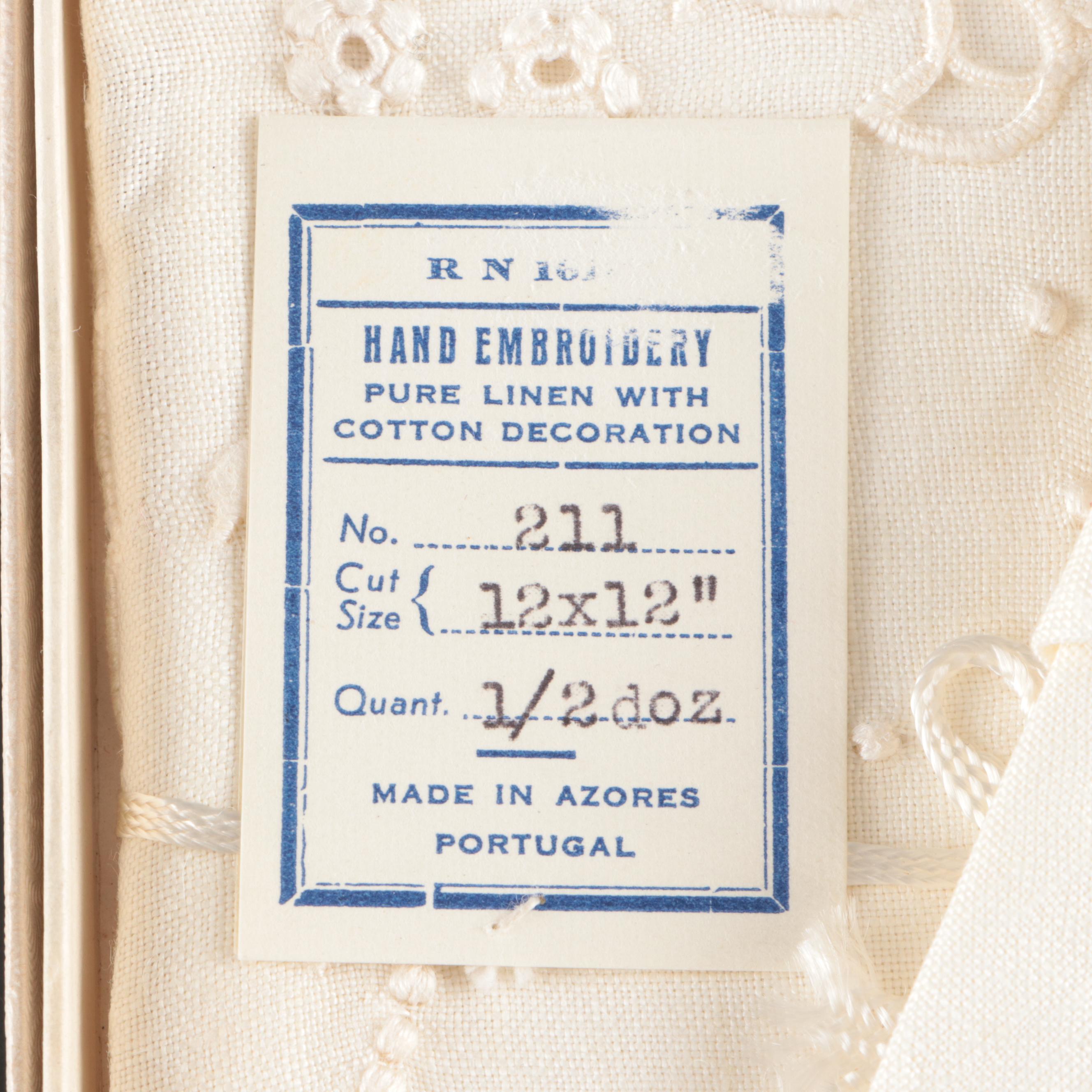 Vintage Hurricane Glasses with Other Glasses and Table Linens