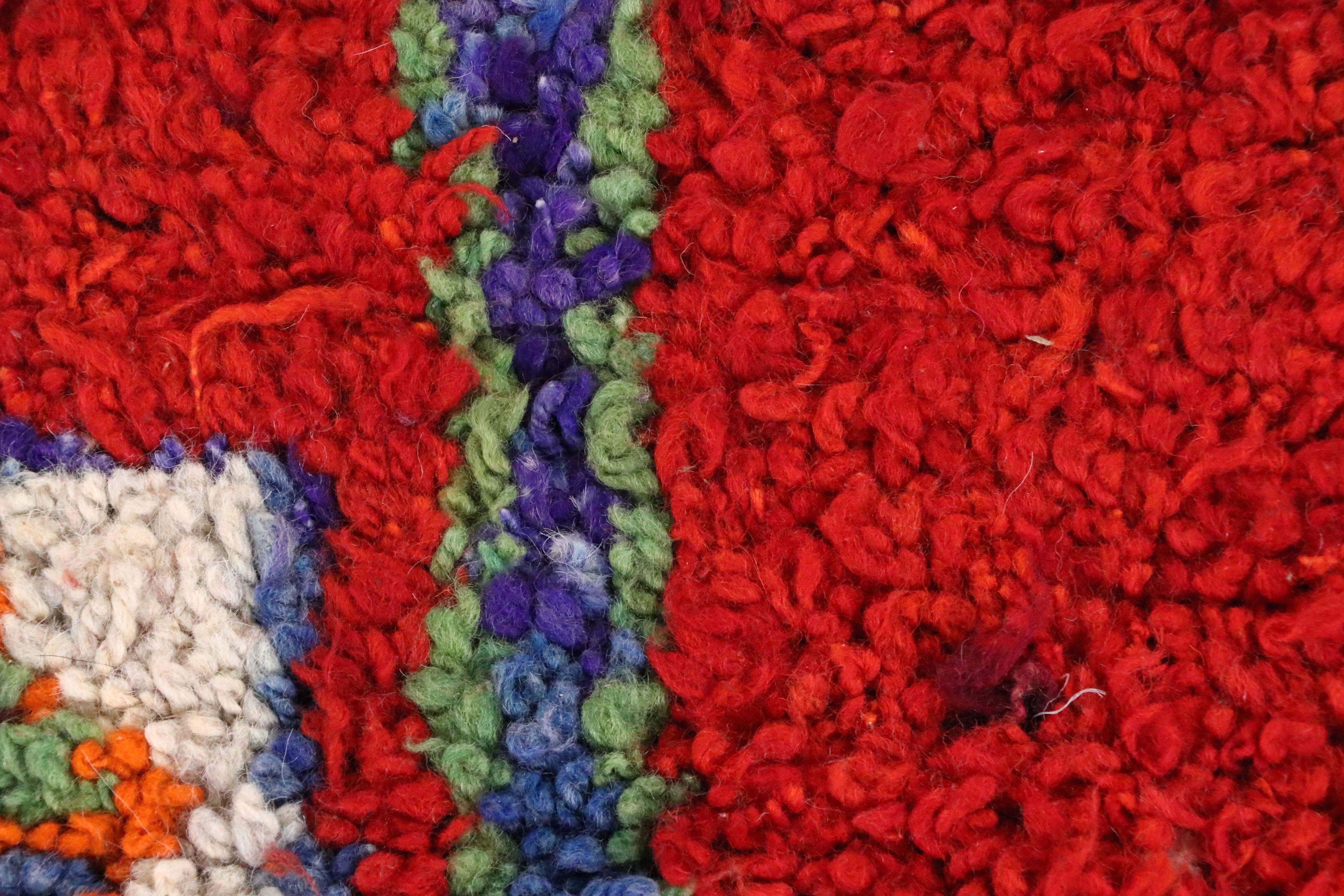 3'5 x 10'7 Hand-Knotted Moroccan Berber Long Rug