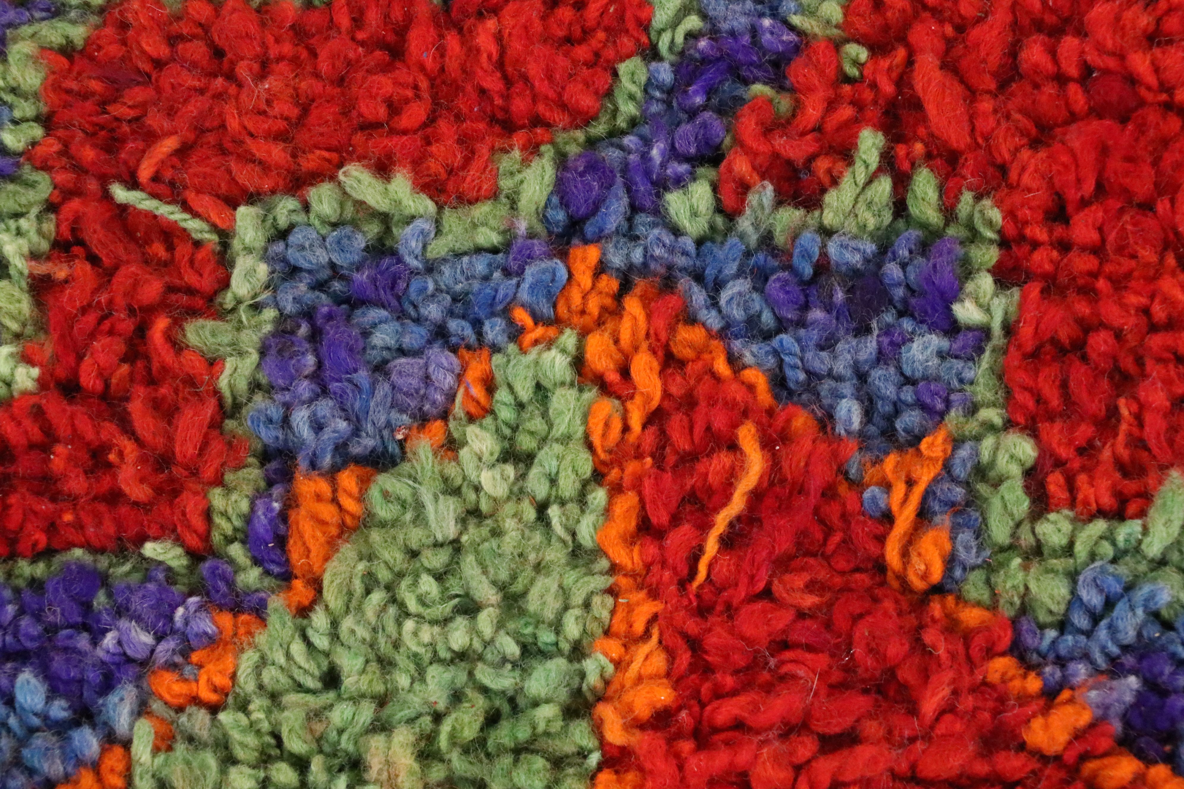 3'5 x 10'7 Hand-Knotted Moroccan Berber Long Rug