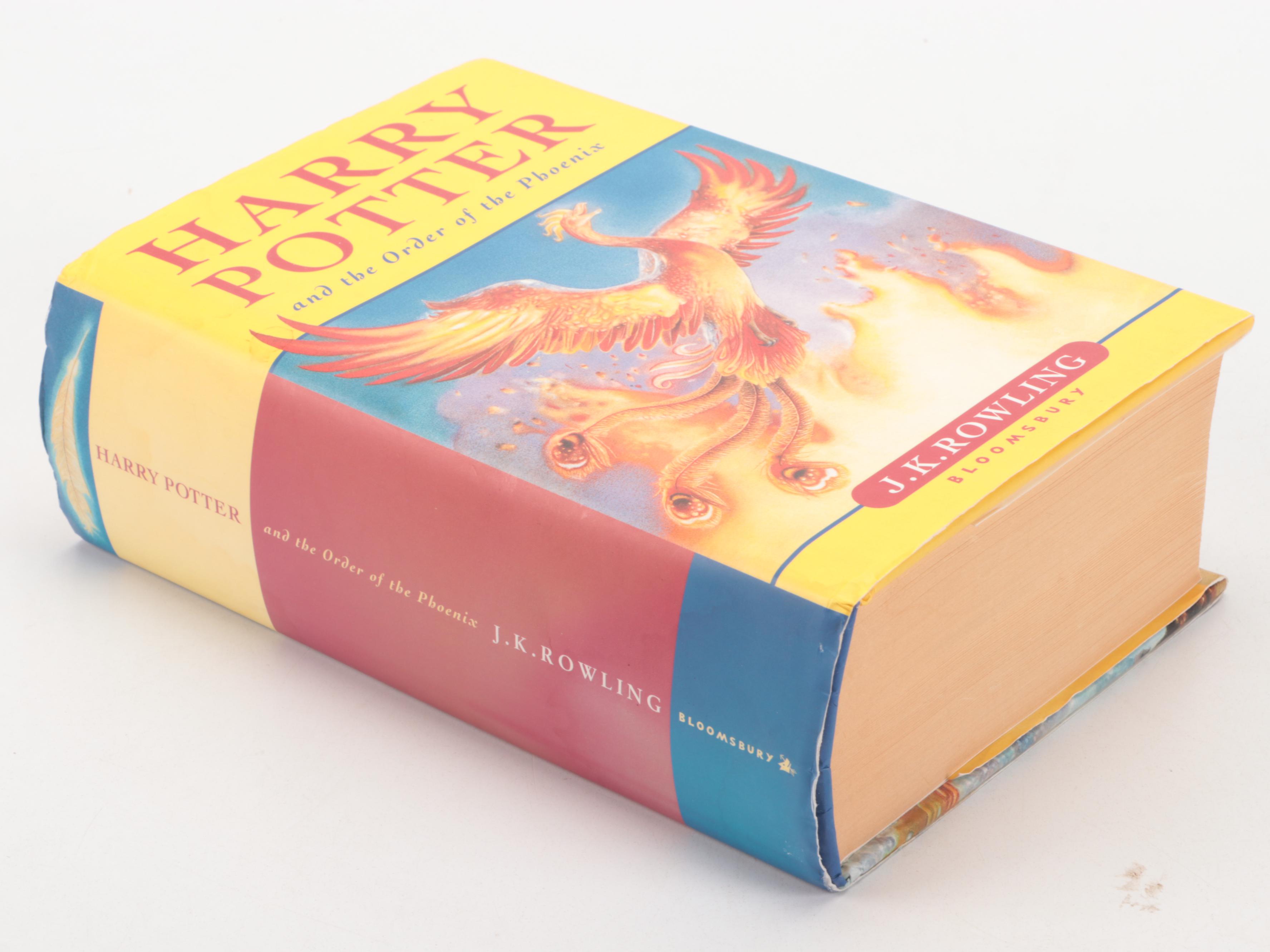First UK Edition "Harry Potter and the Order of the Phoenix" by J. K. Rowling