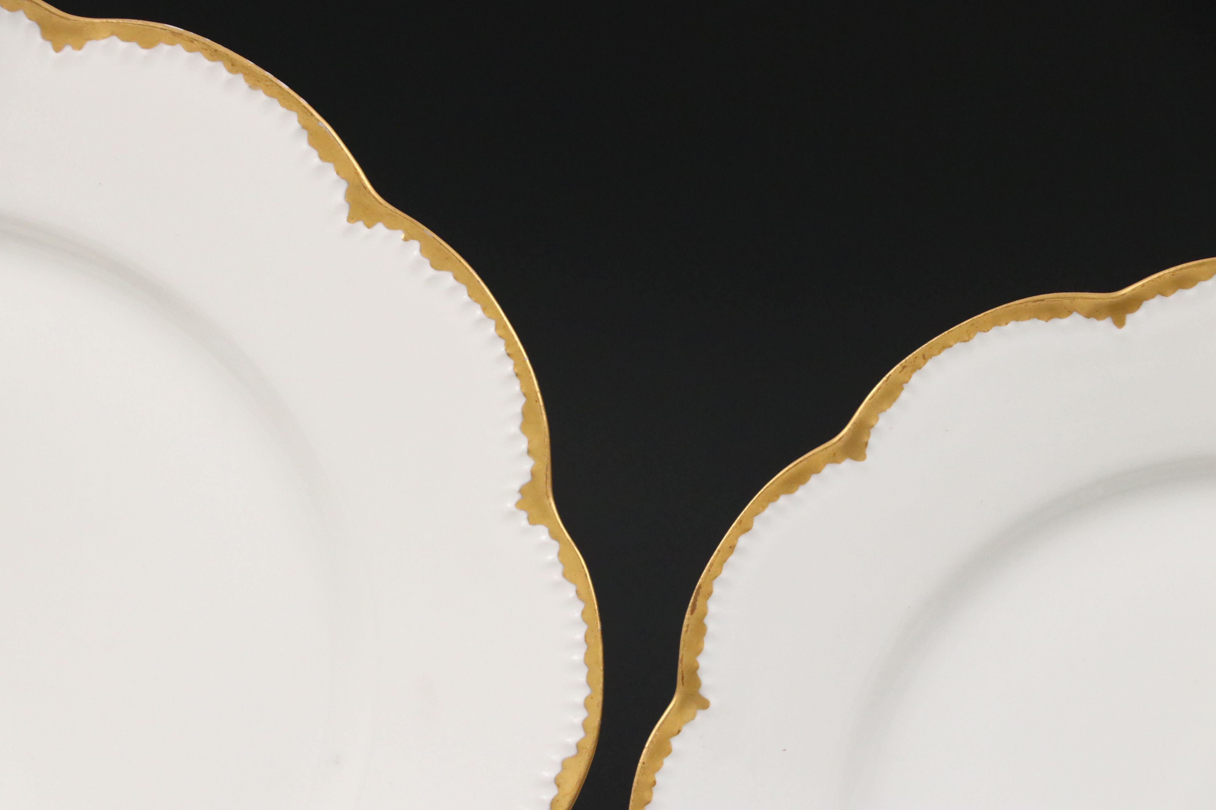 Haviland Limoges with Other Porcelain Gilt Rim Dinnerware and Serving Pieces