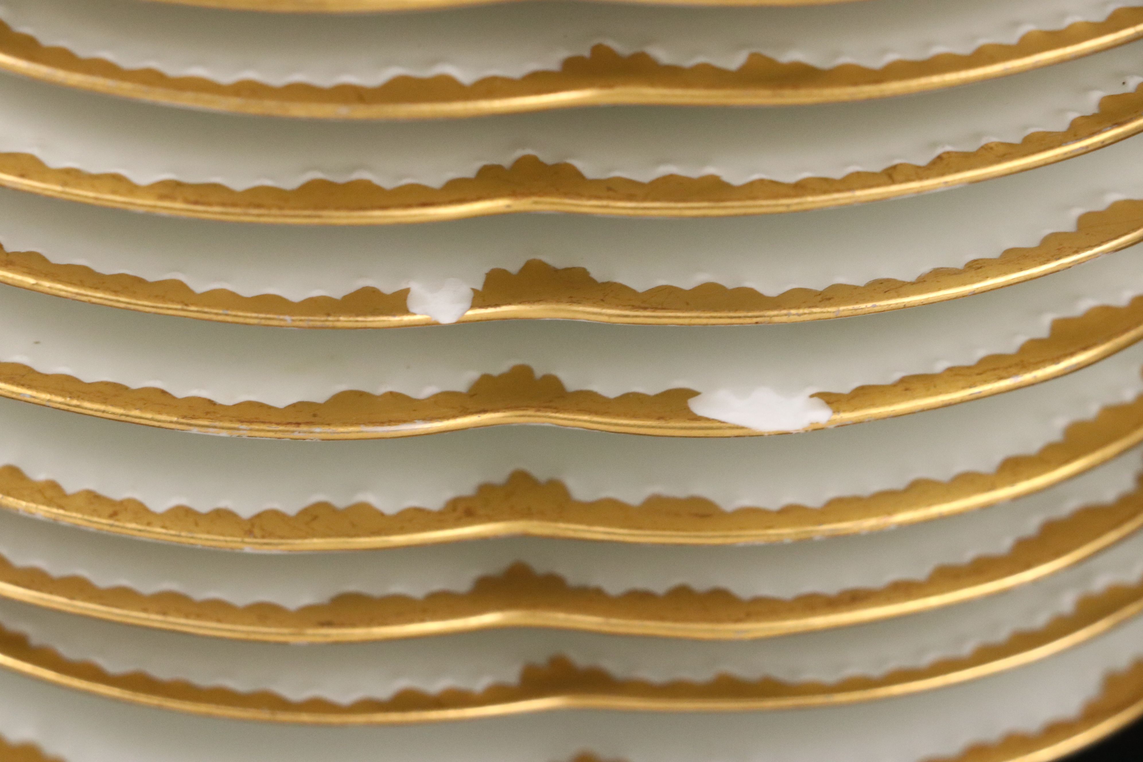 Haviland Limoges with Other Porcelain Gilt Rim Dinnerware and Serving Pieces