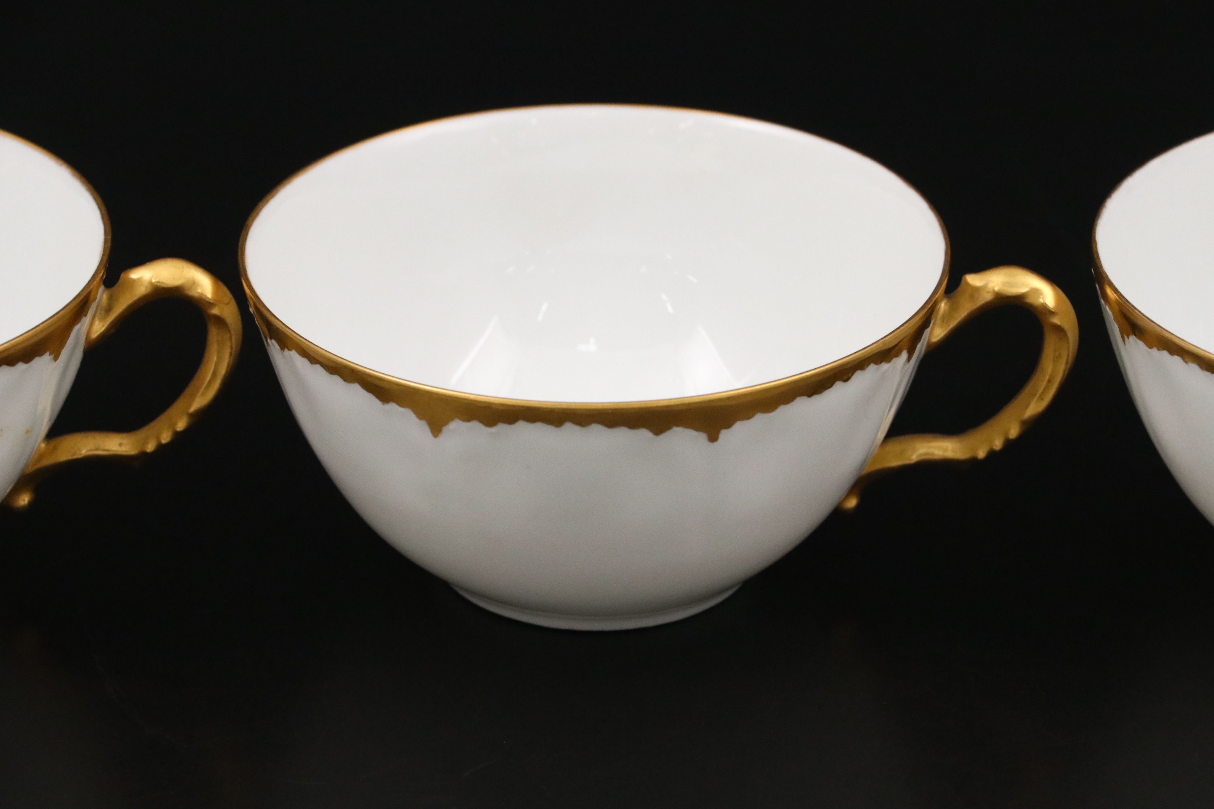 Haviland Limoges with Other Porcelain Gilt Rim Dinnerware and Serving Pieces