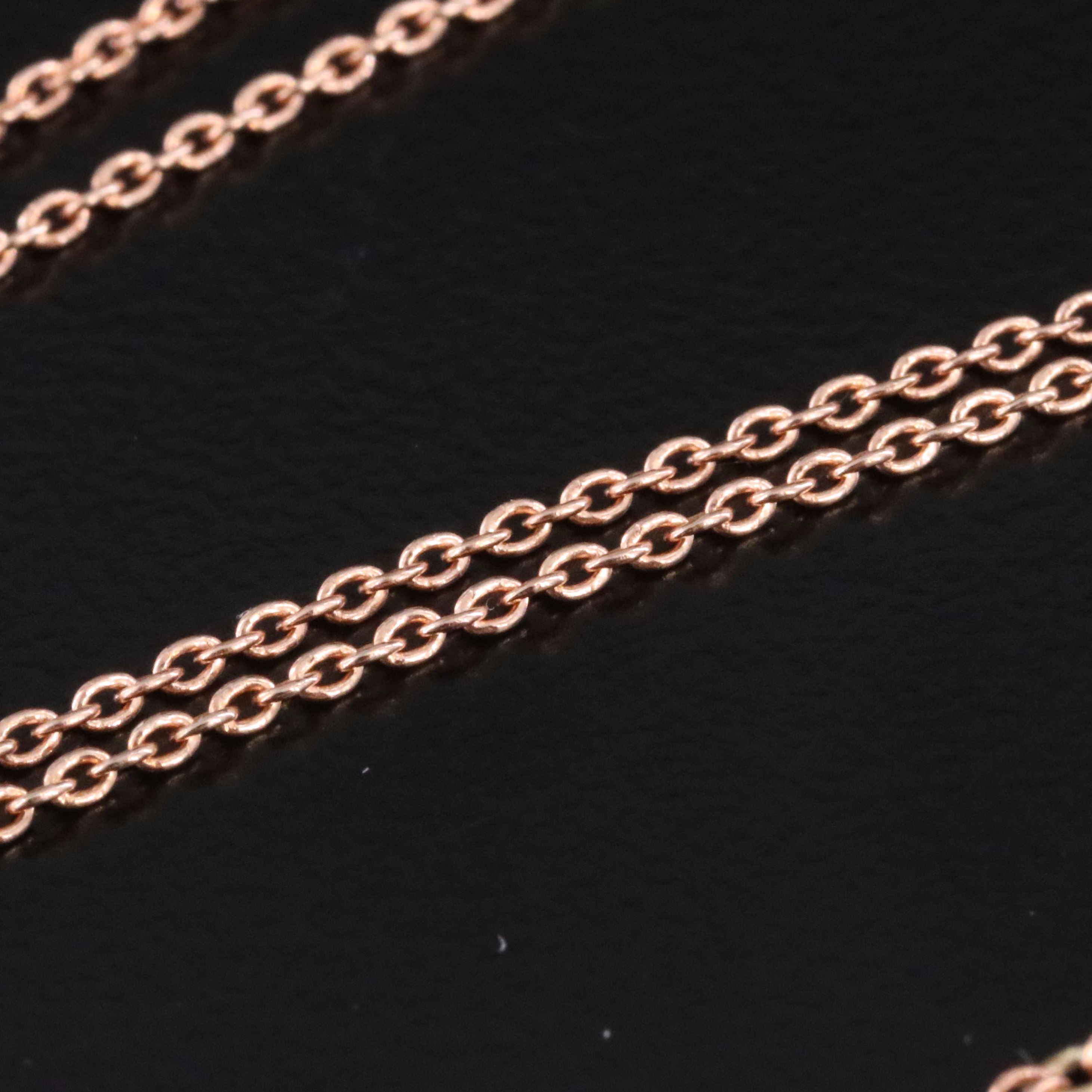 14K Rose Gold 1.28 CTW Diamond Fringe Necklace