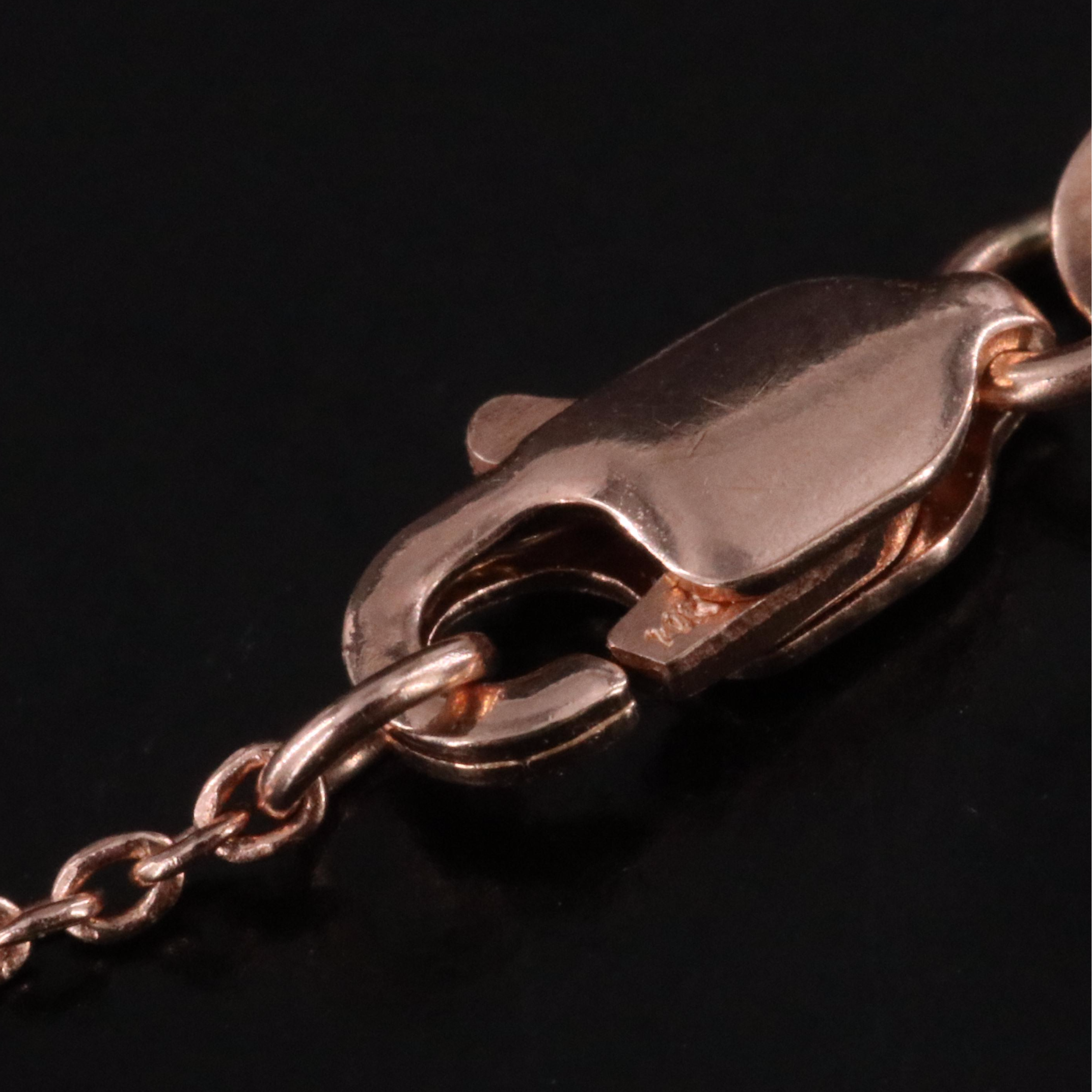 14K Rose Gold 1.28 CTW Diamond Fringe Necklace