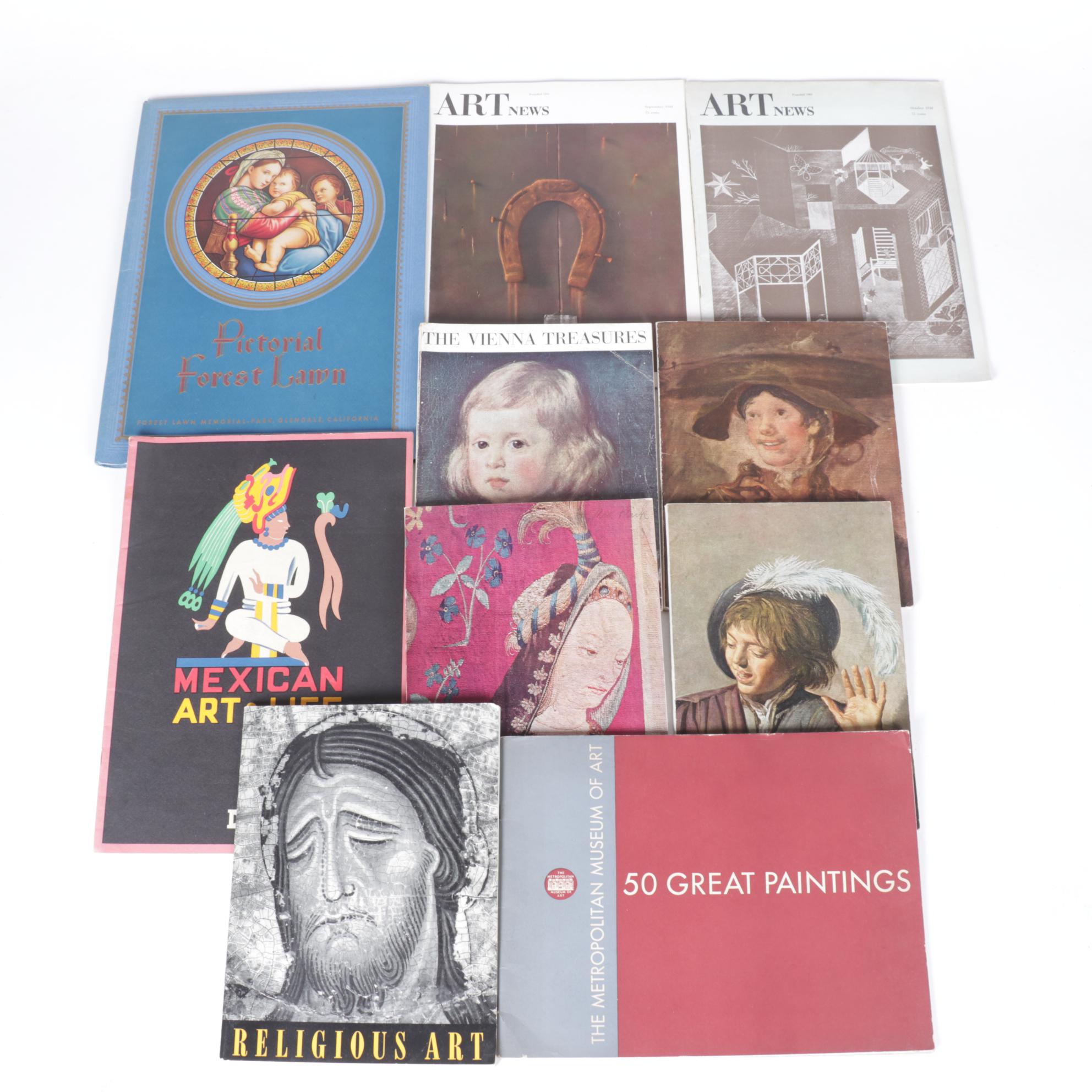 Art Ephemera Collection Includes 1944 Metropolitan Museum of Art Great Paintings