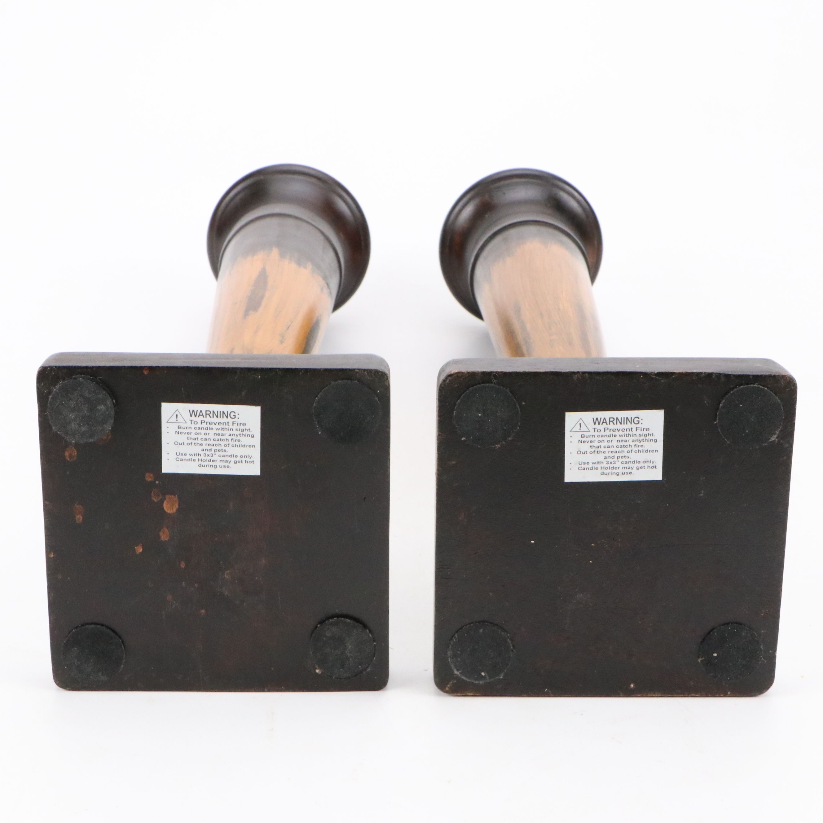 Bear Shaped Bookends with Charger and Pillar Candle Holders