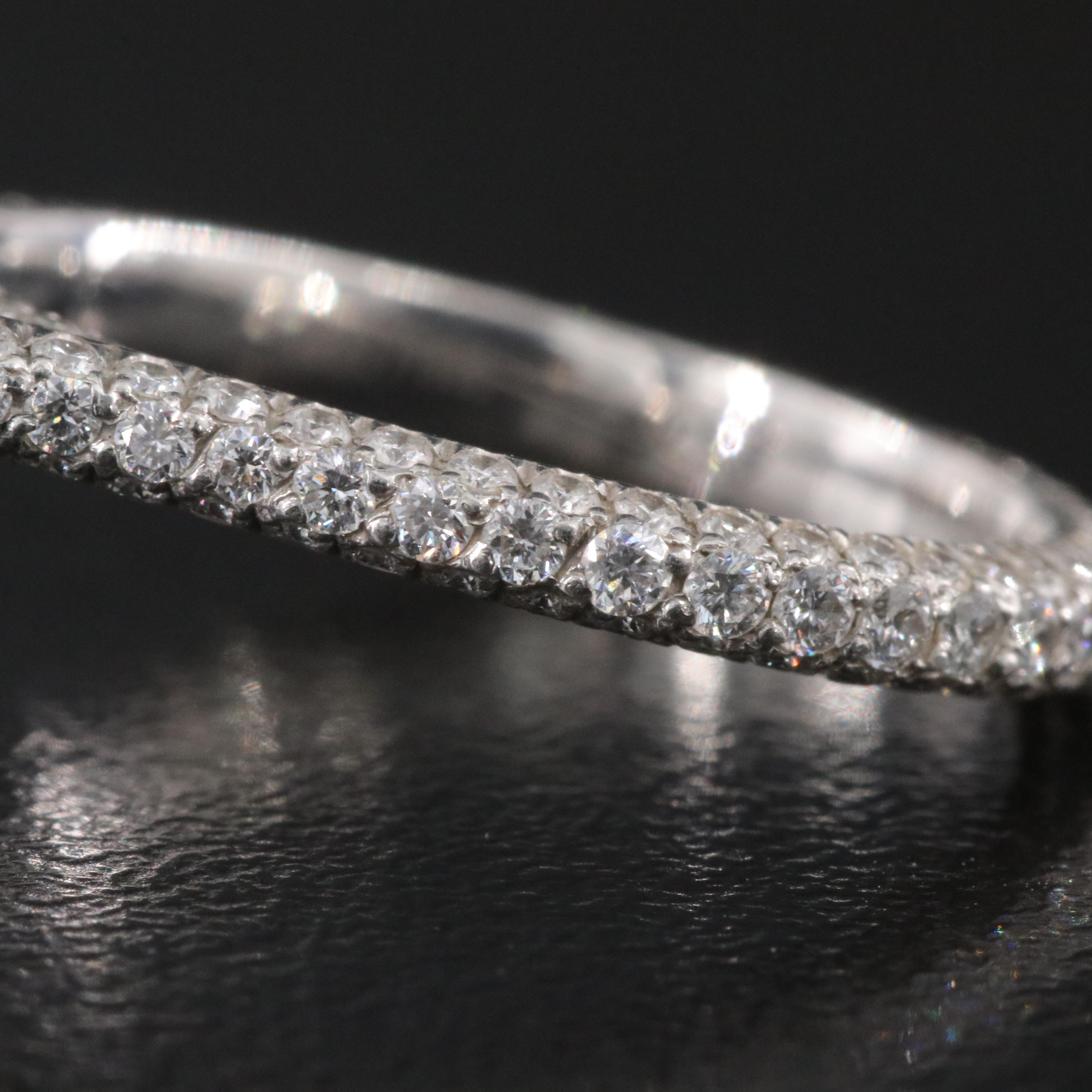 Platinum 1.13 CTW Diamond Semi-Mount Ring