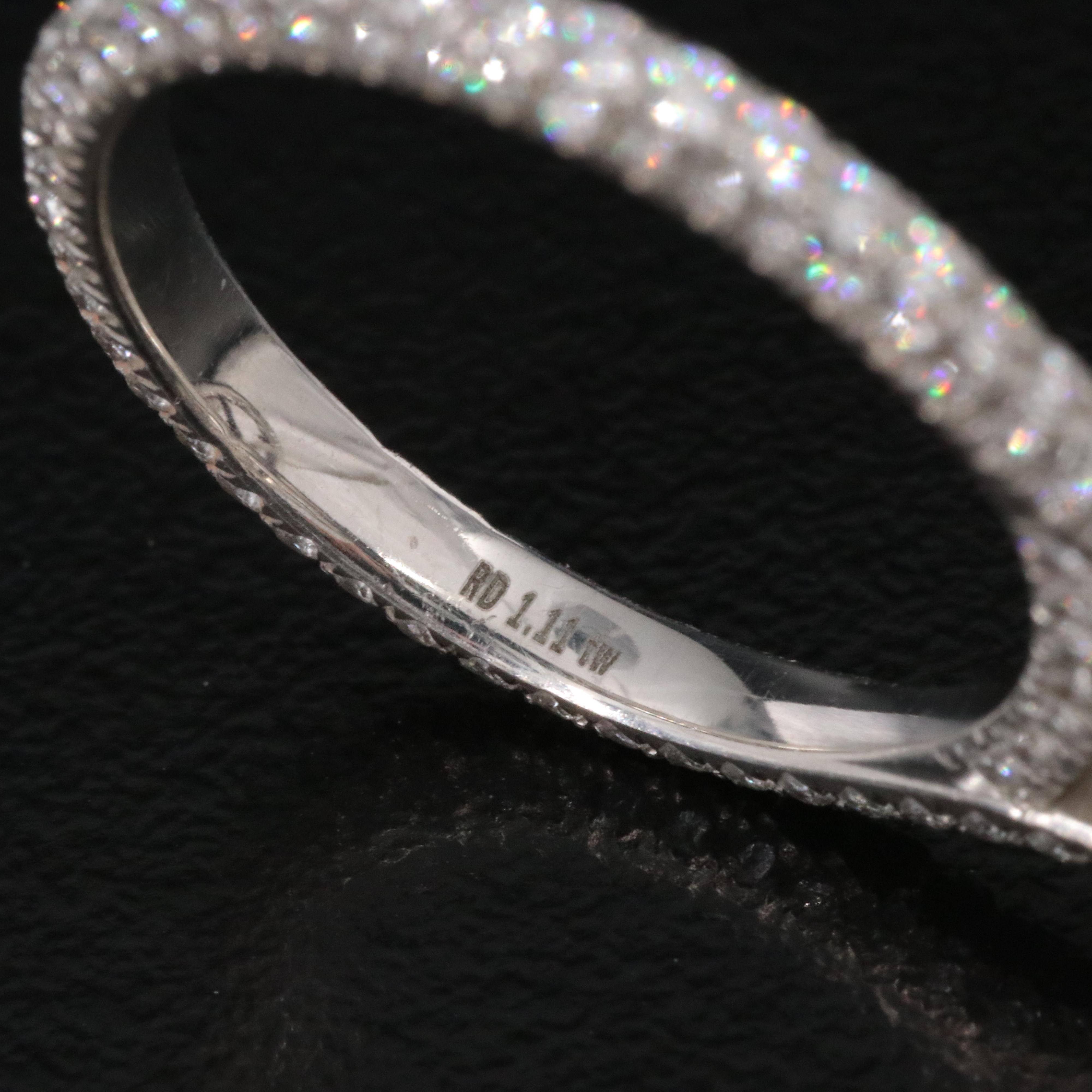 Platinum 1.13 CTW Diamond Semi-Mount Ring