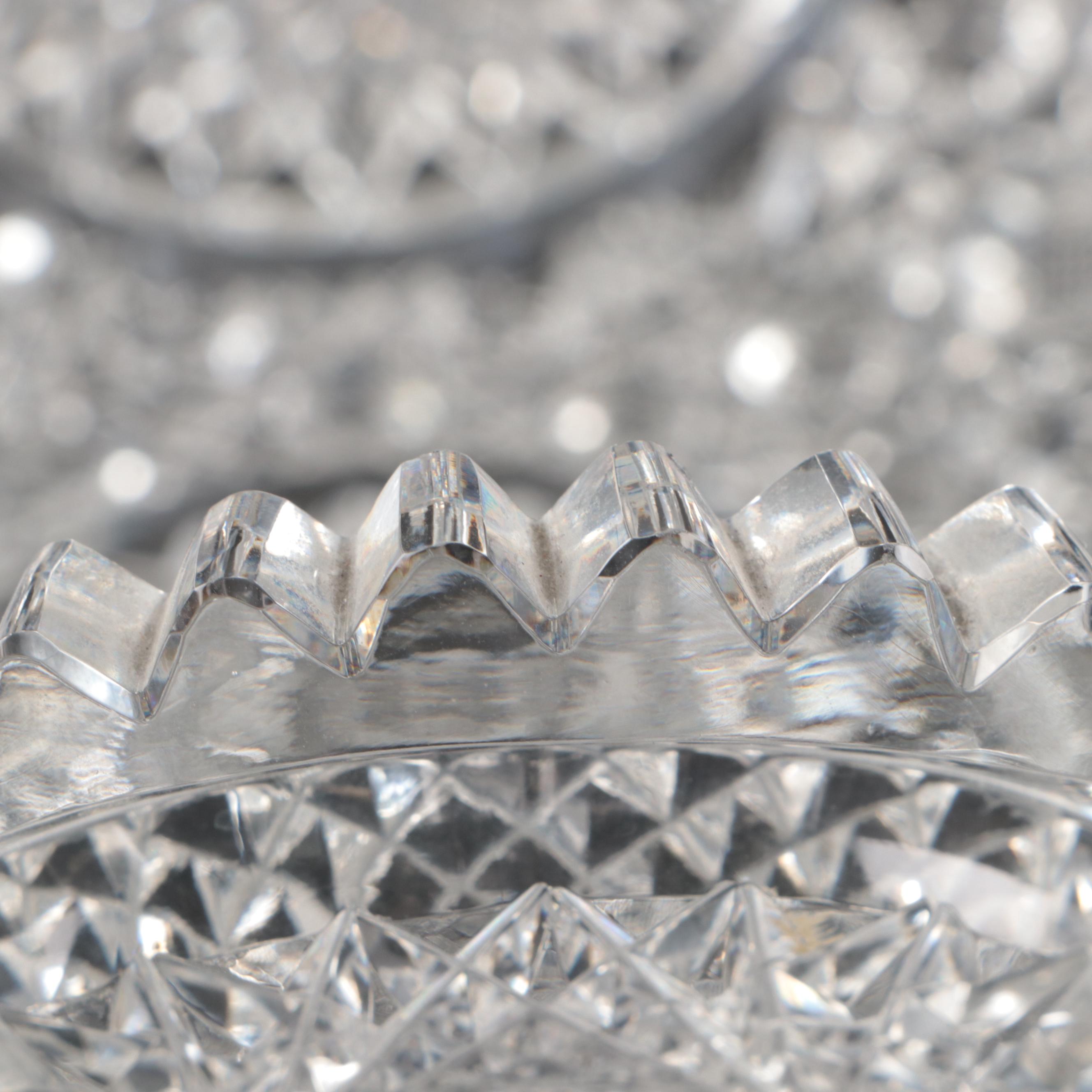 American Brilliant Cut Glass Bowl, Late 19th/ Early 20th Century