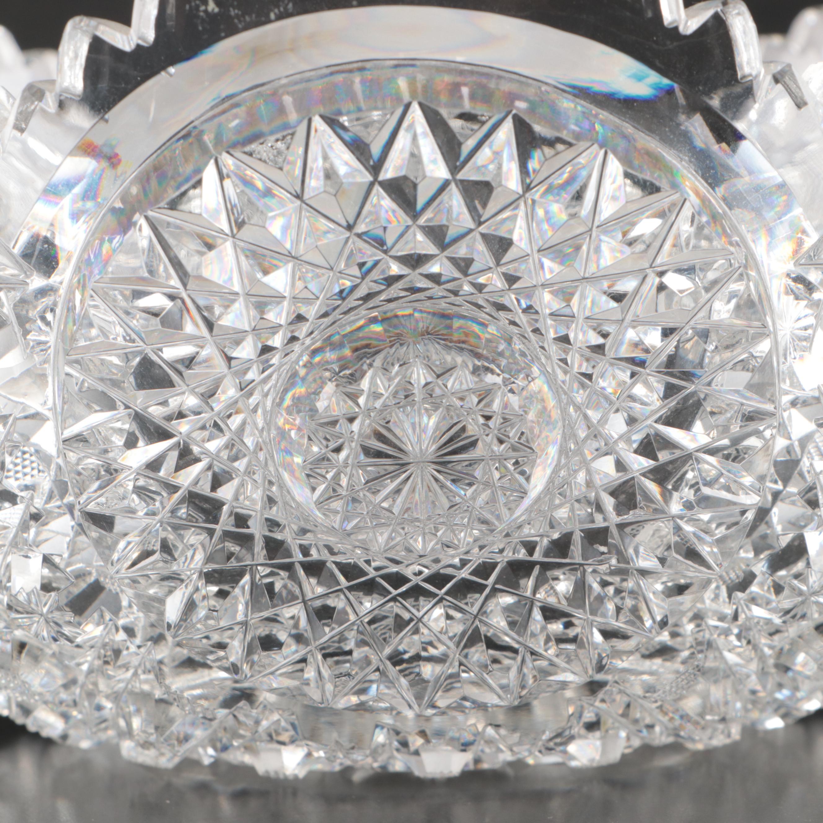 American Brilliant Cut Glass Bowl, Late 19th/ Early 20th Century