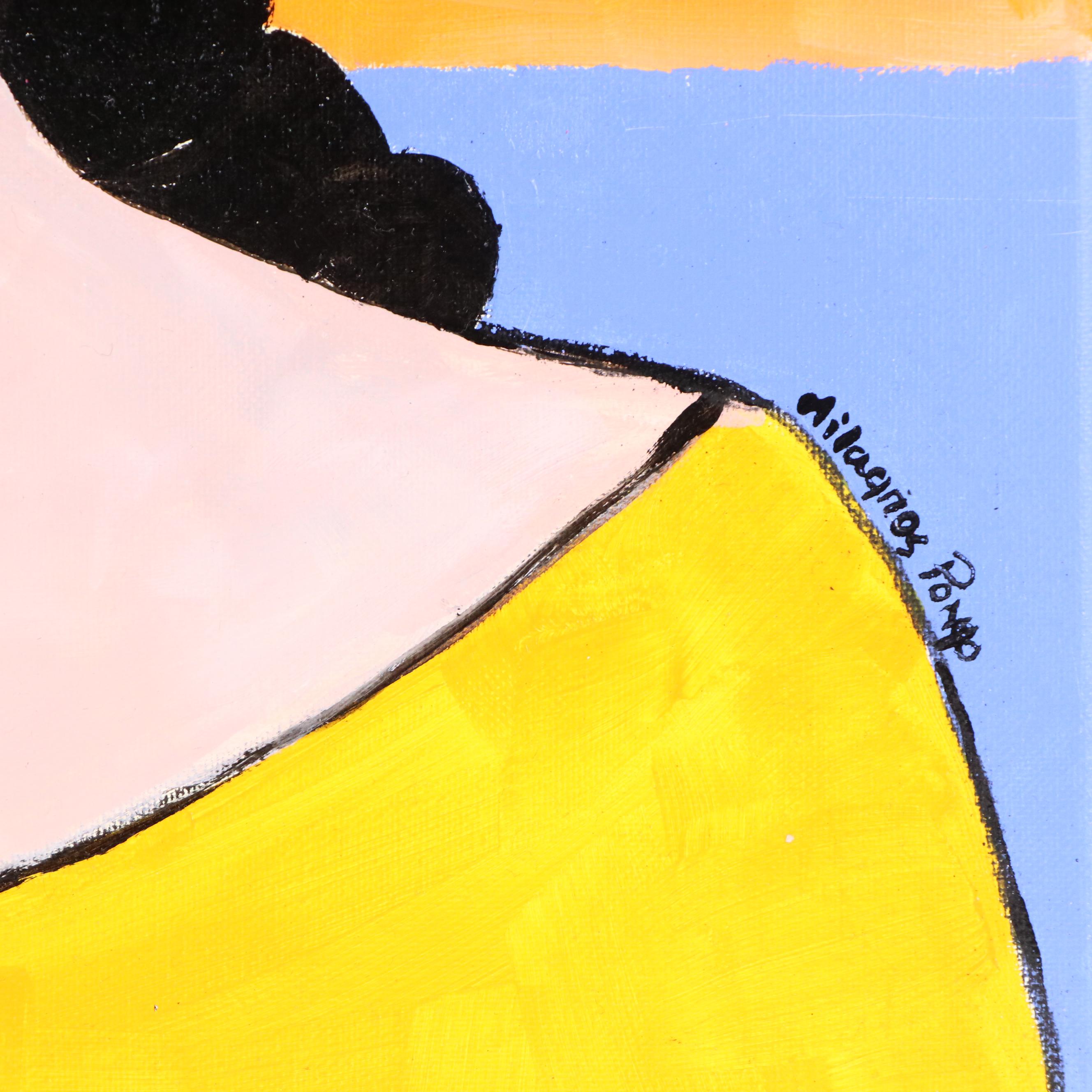 Milagros Pongo Mixed Media Painting "Freida (The Collection)," 2024