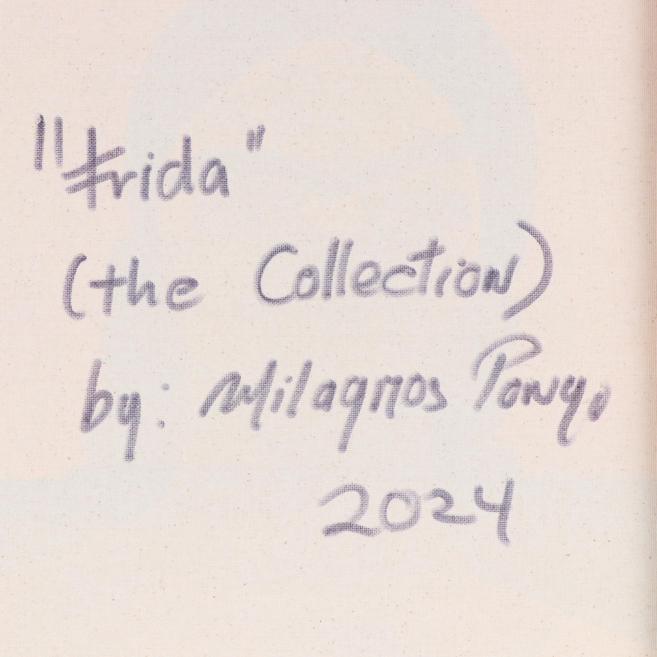 Milagros Pongo Mixed Media Painting "Freida (The Collection)," 2024