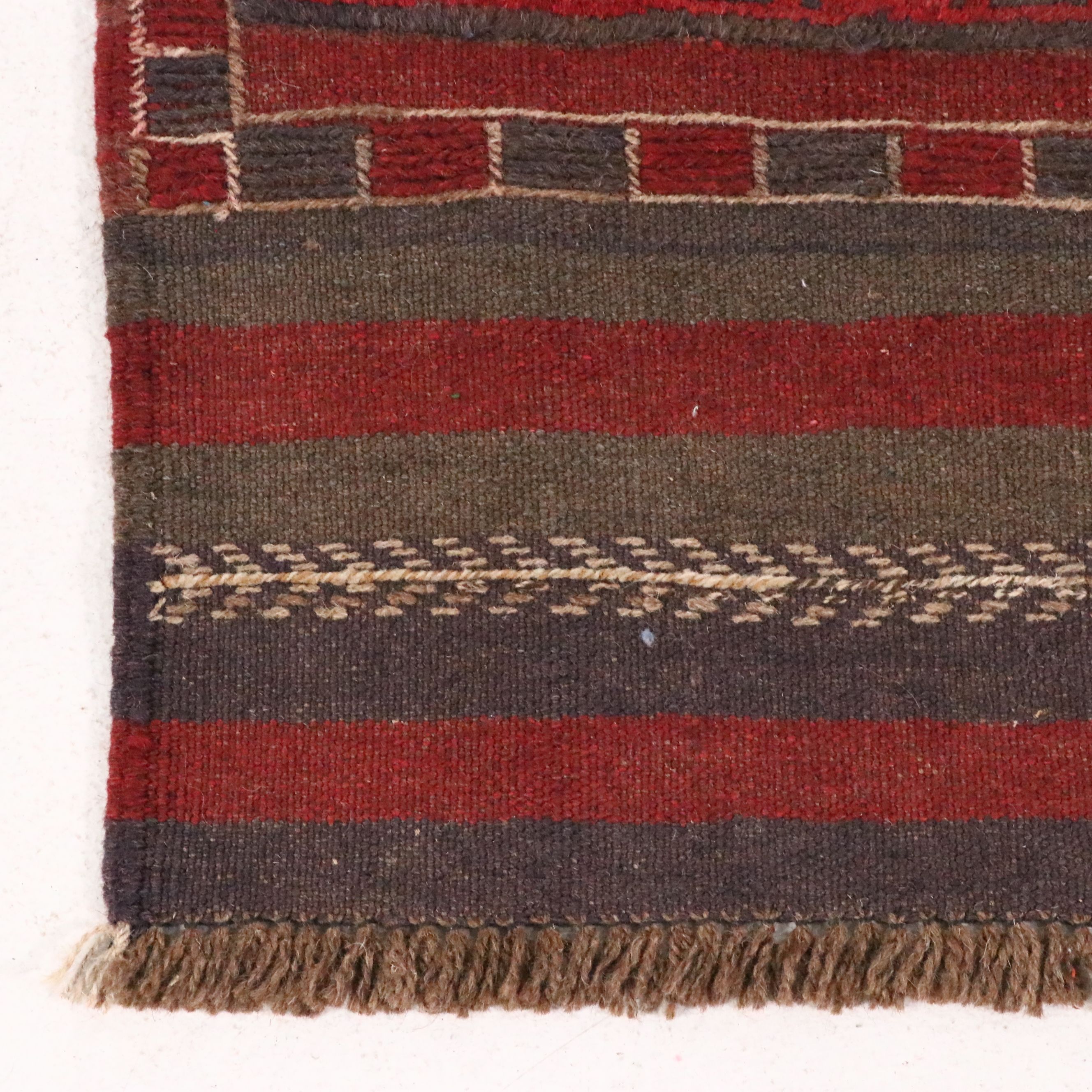 2' x 11'7 Handwoven Afghan Mashwani Carpet Runner