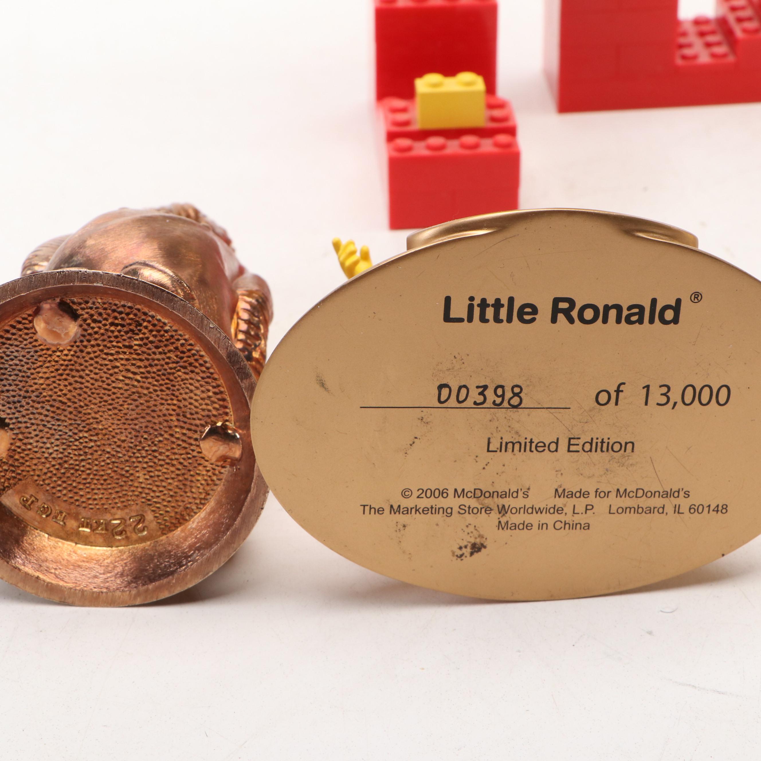 McDonald's Convention Figurines, LEGO Display and Portable Clock