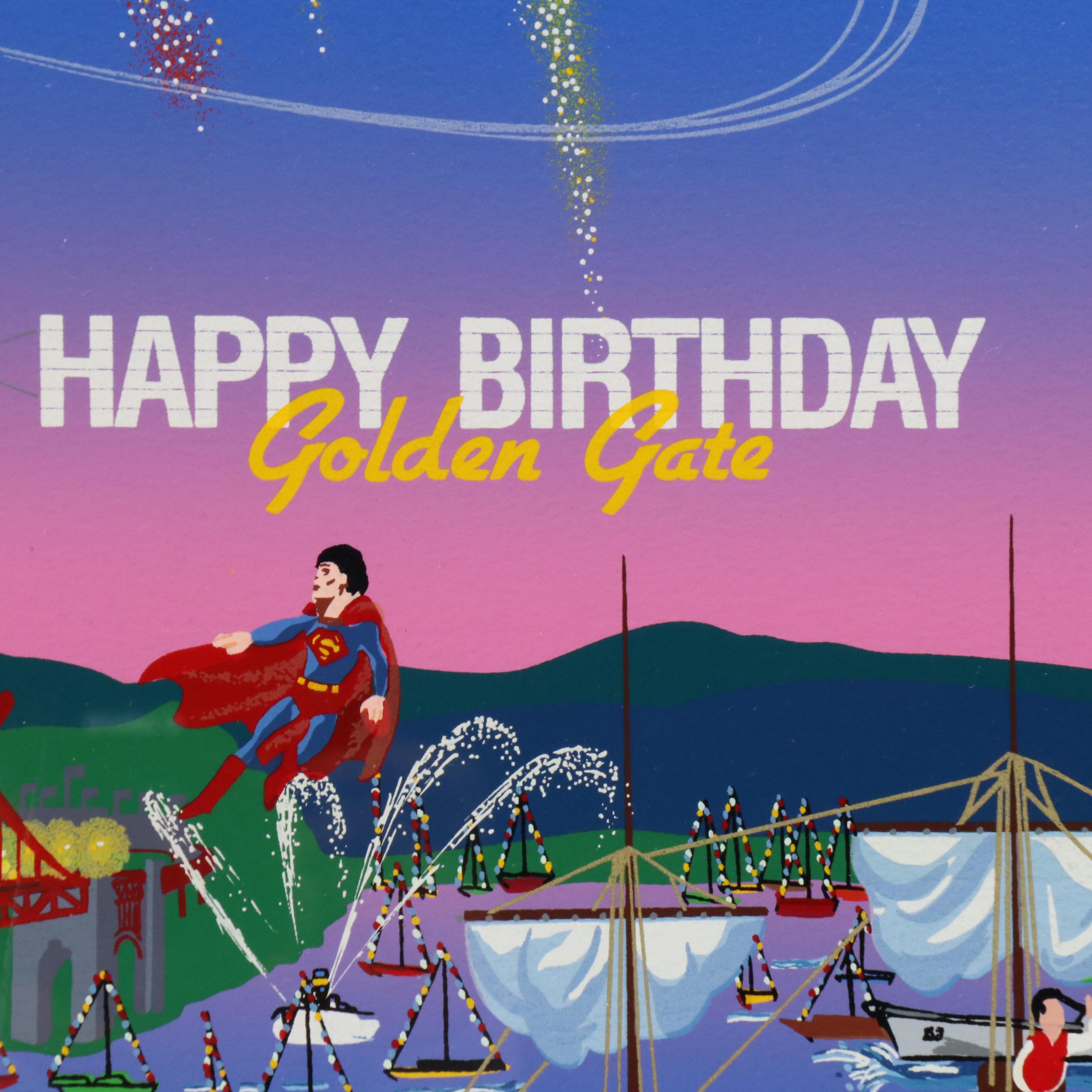 Melanie Taylor Kent Signed Serigraph "Golden Gate Bridge," 1987