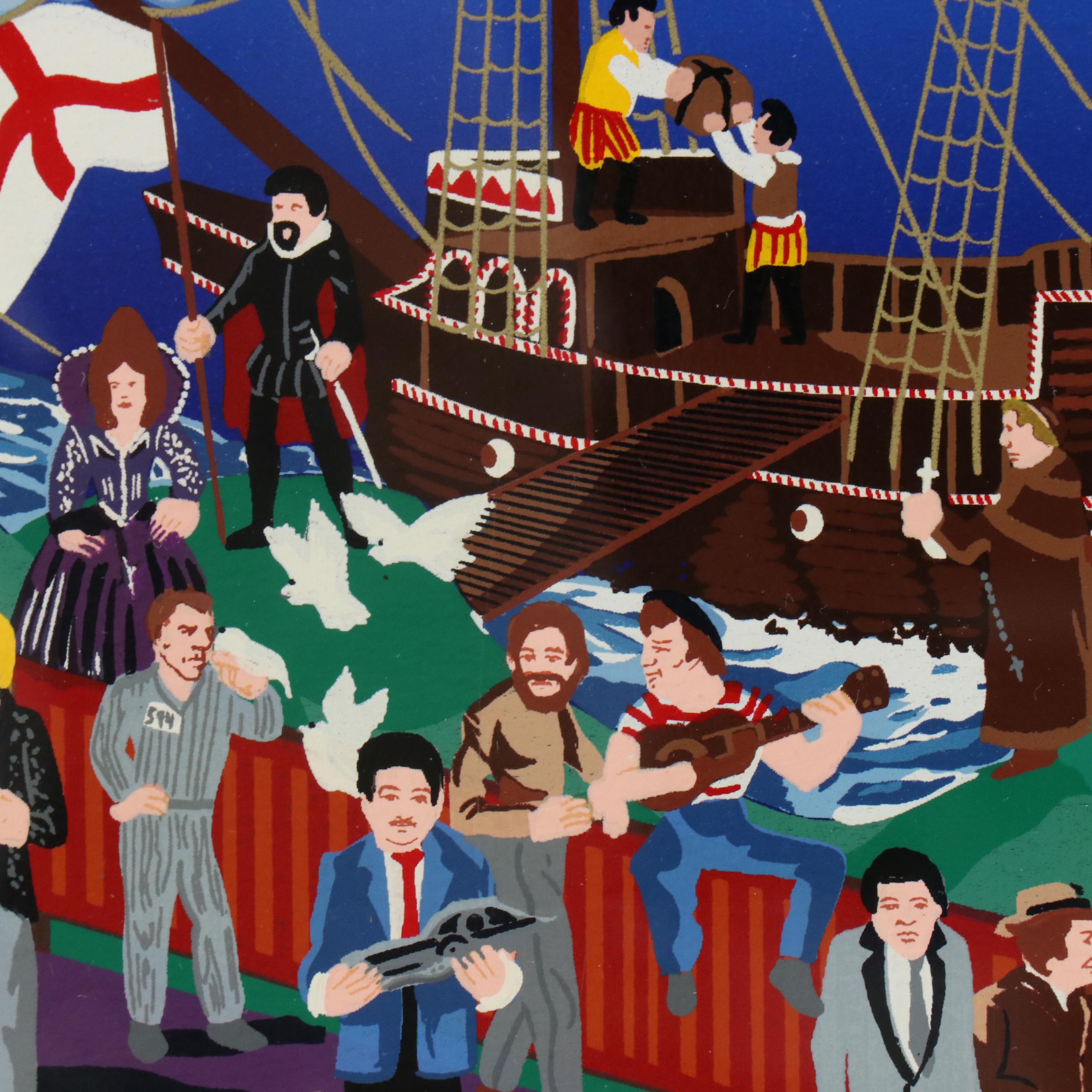 Melanie Taylor Kent Signed Serigraph "Golden Gate Bridge," 1987