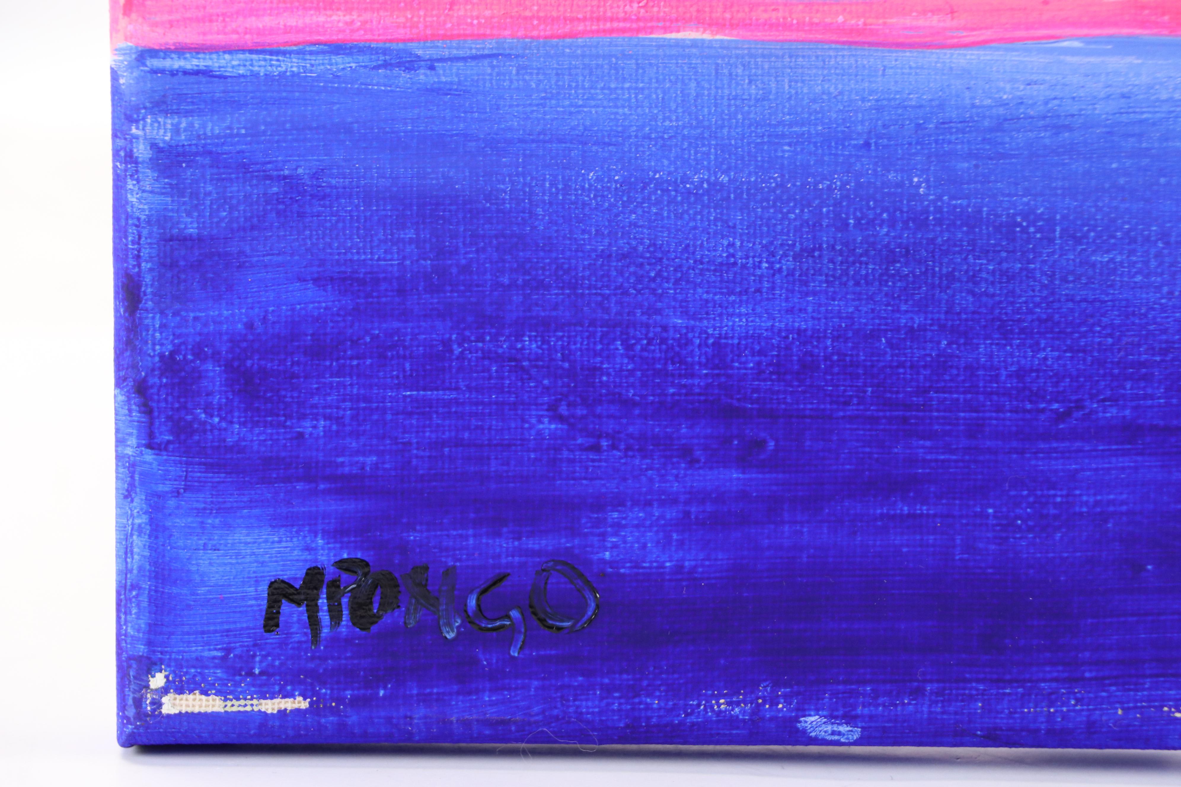 Milagros Pongo Abstract Mixed Media Painting "Marina," 2023