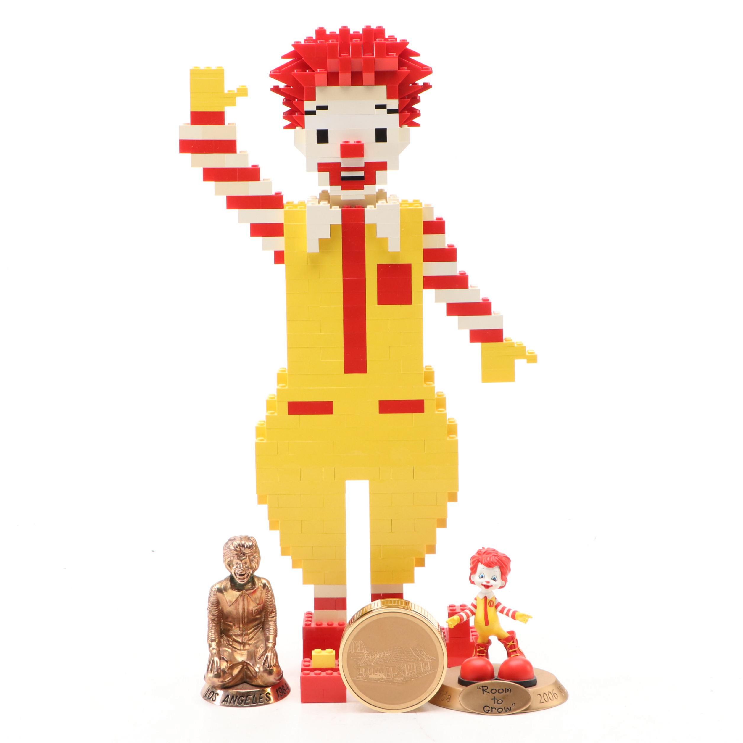 McDonald's Convention Figurines, LEGO Display and Portable Clock