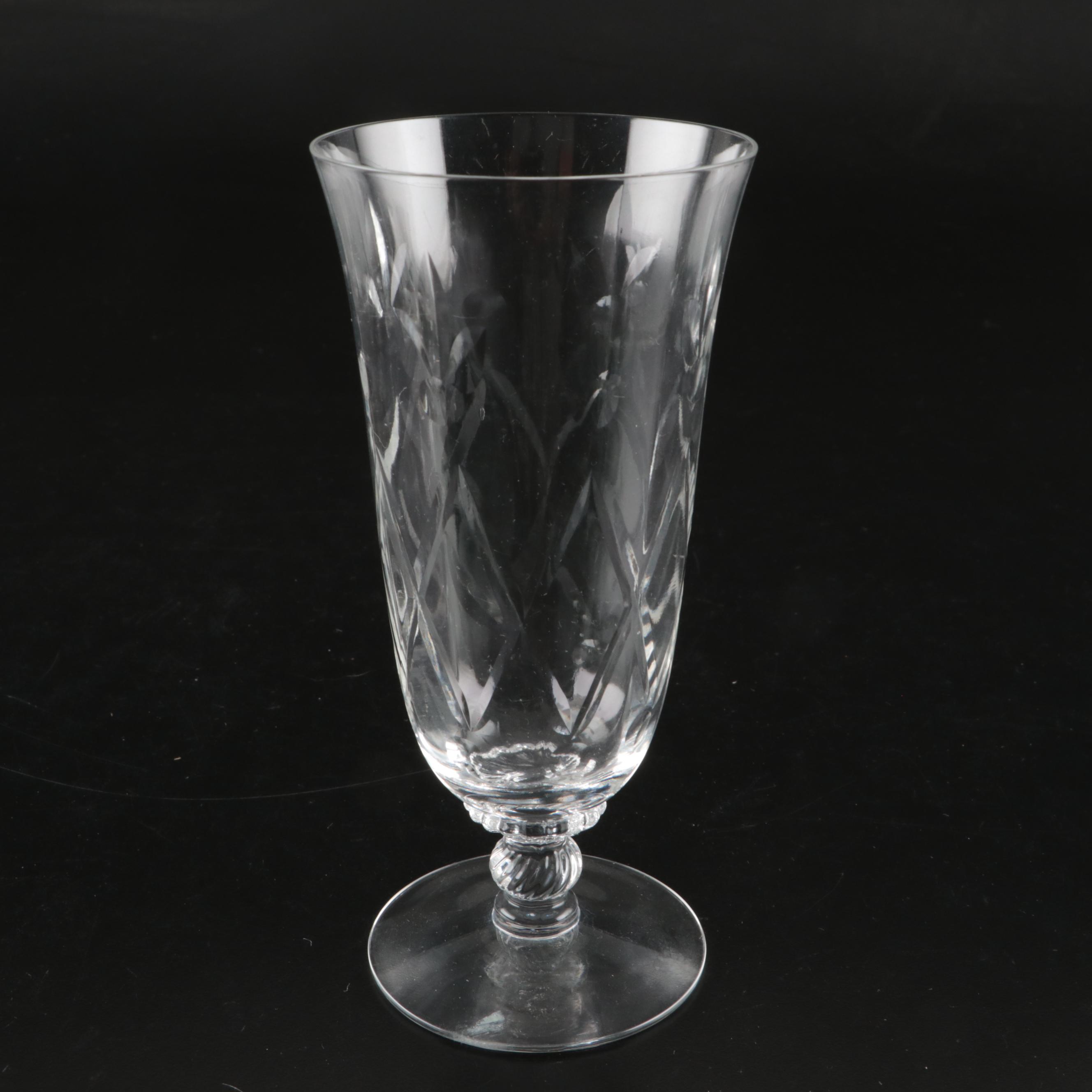 Criss-Cross Glass Water, Wine, and Iced Tea Glasses