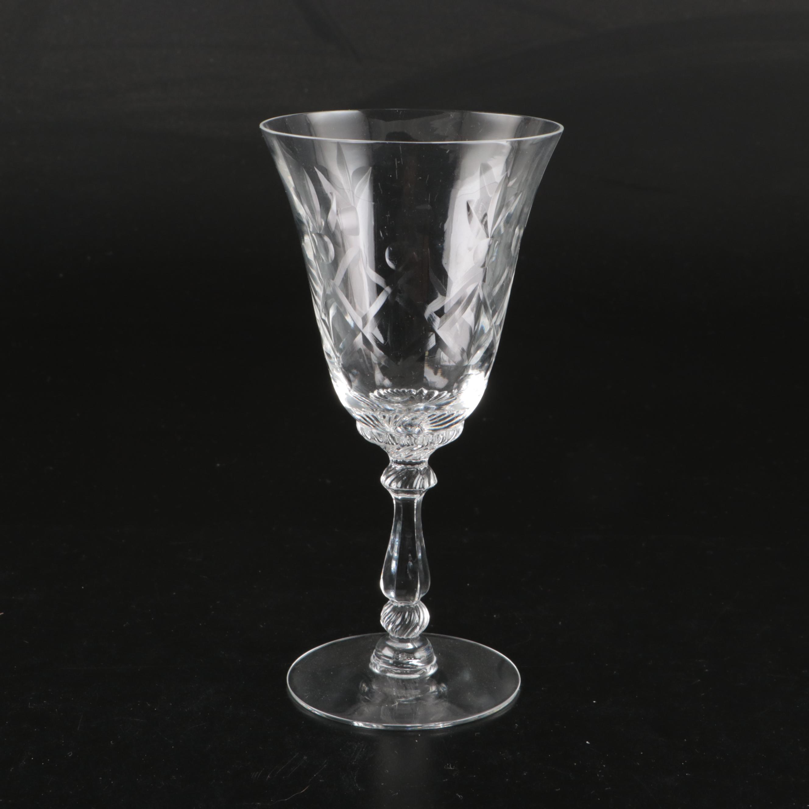 Criss-Cross Glass Water, Wine, and Iced Tea Glasses