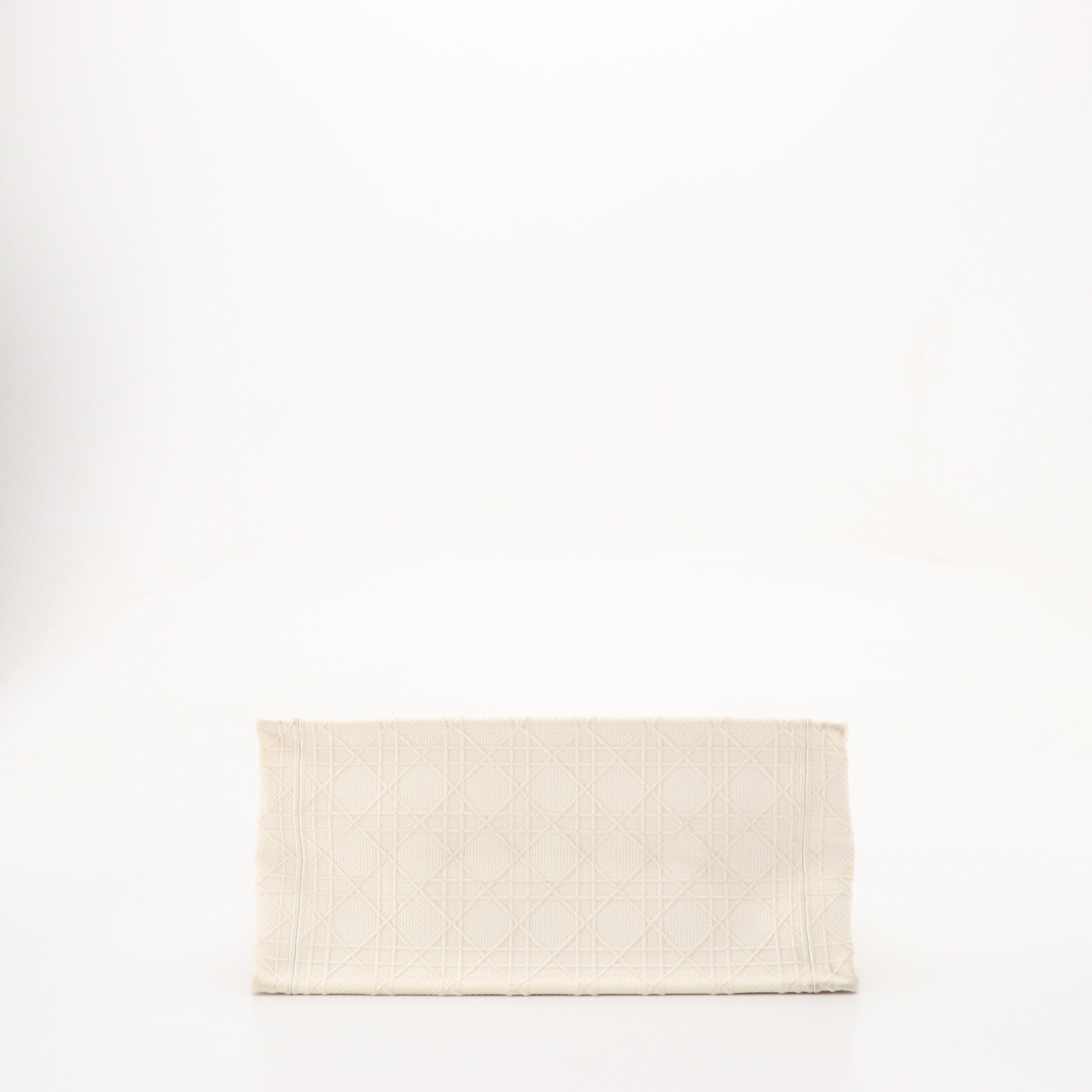 Christian Dior Embroidered Cannage Canvas Medium Book Tote