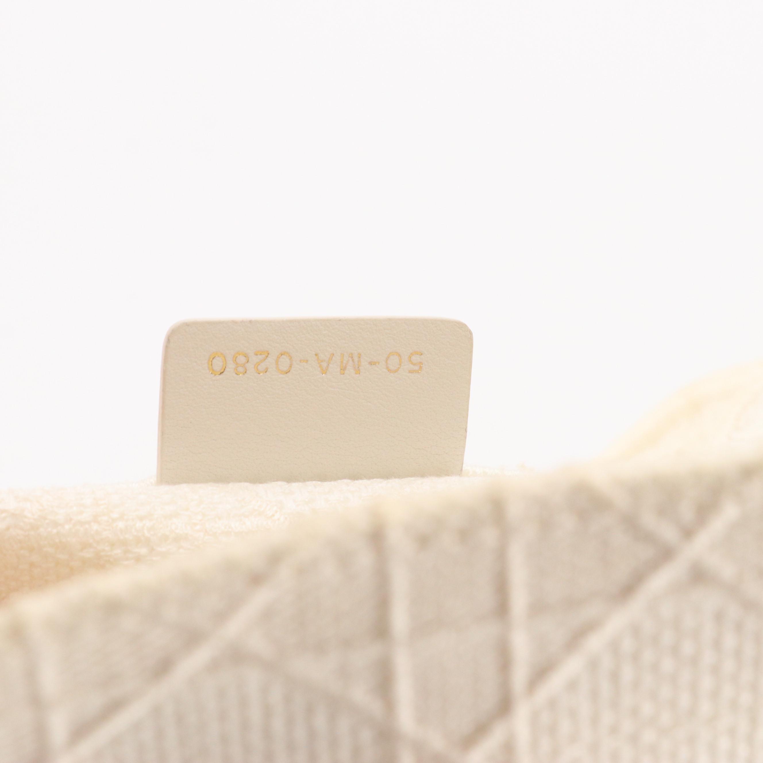 Christian Dior Embroidered Cannage Canvas Medium Book Tote