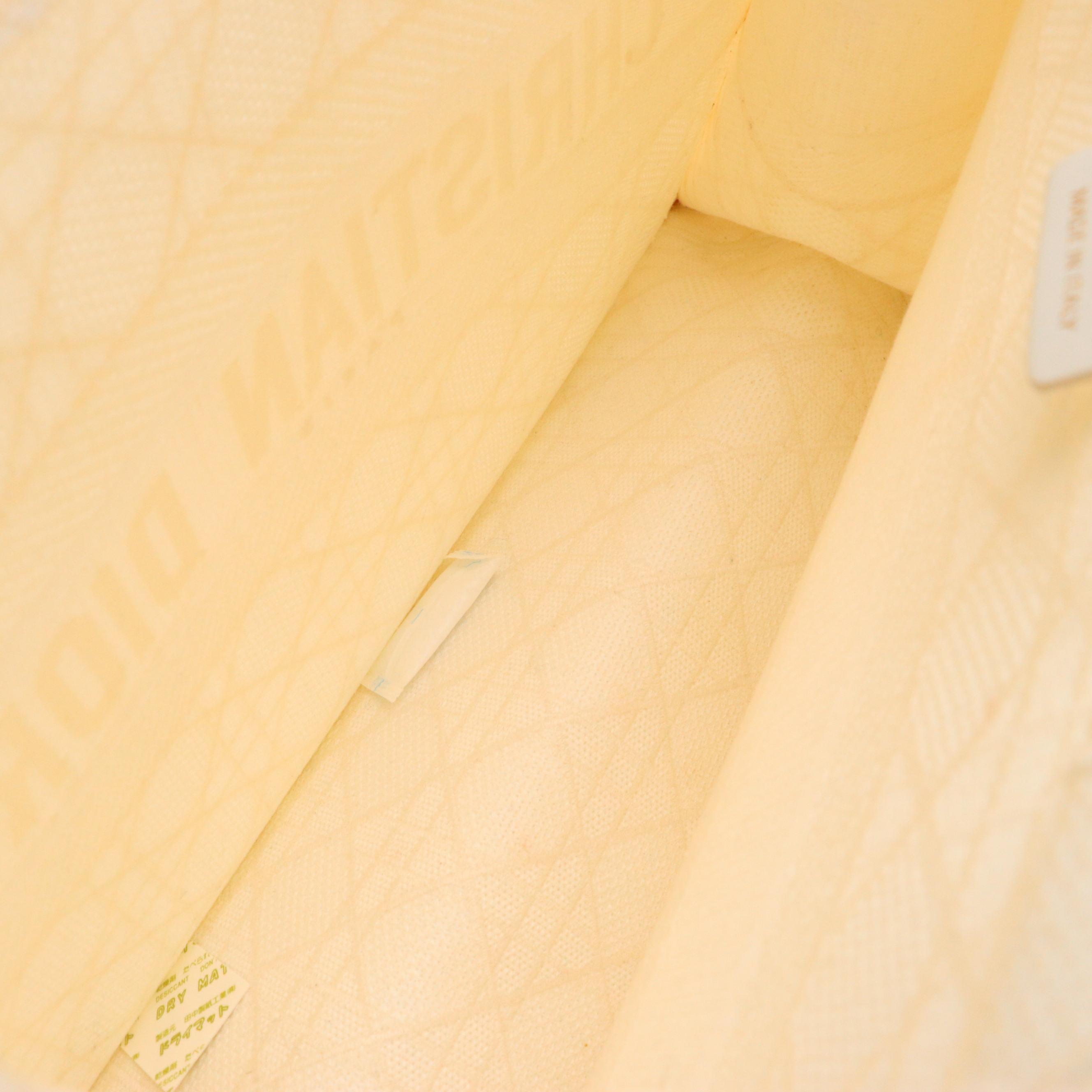 Christian Dior Embroidered Cannage Canvas Medium Book Tote