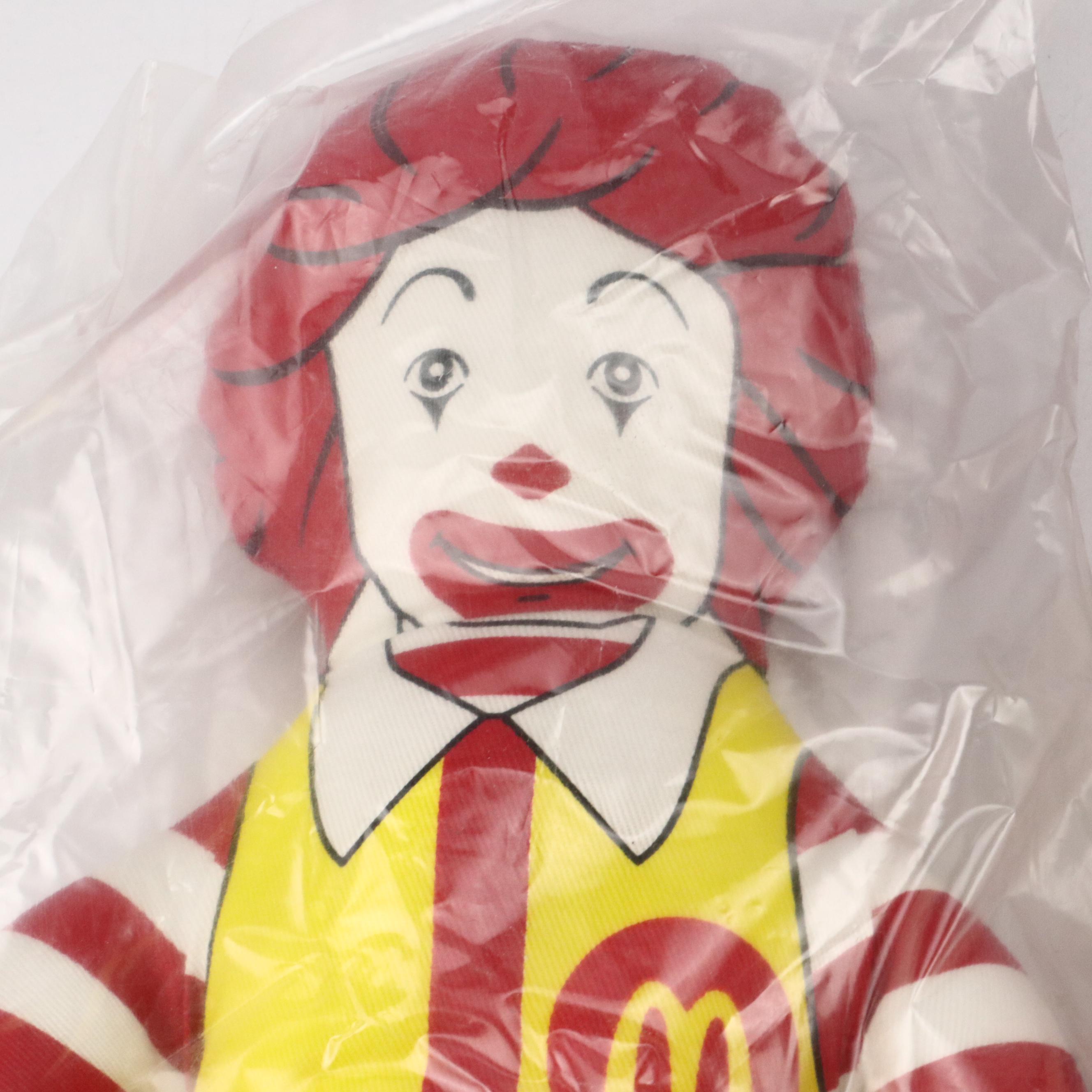 McDonald's Ronald McDonald, Grimace and Hamburglar Stuffed Toys, 1980s