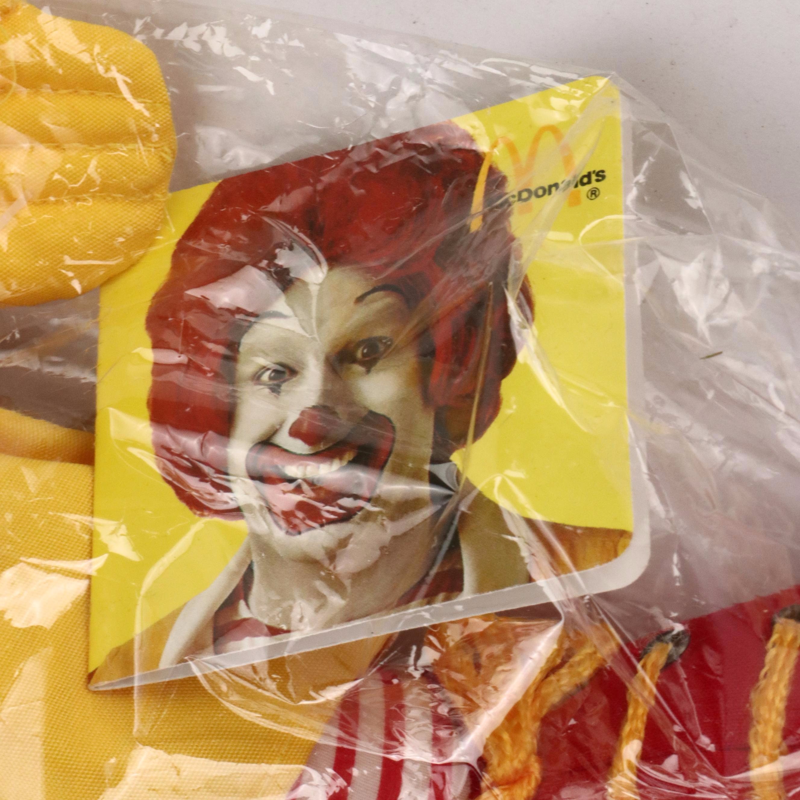 McDonald's Ronald McDonald, Grimace and Hamburglar Stuffed Toys, 1980s